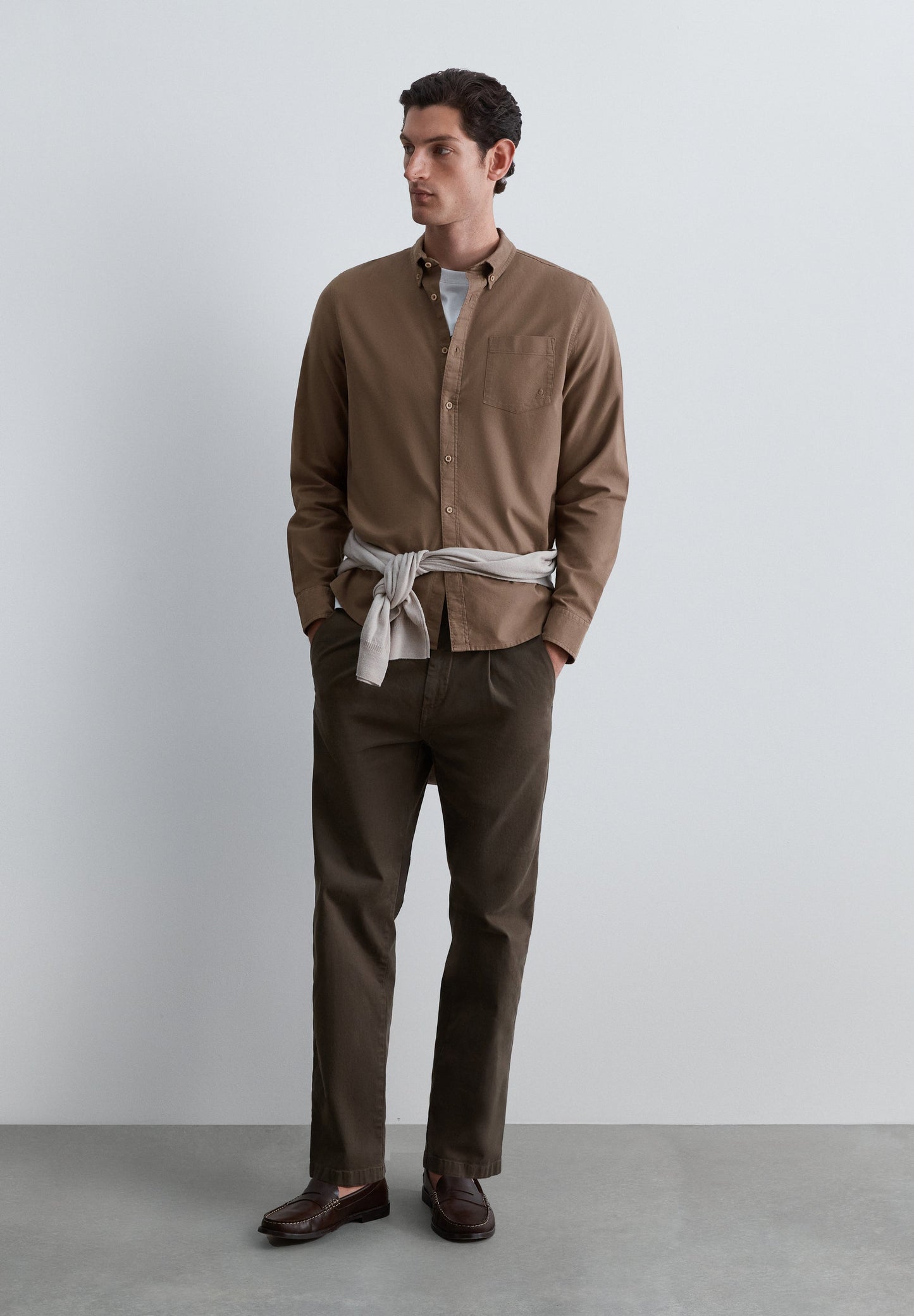 CAMISA OXFORD CON BOLSILLO