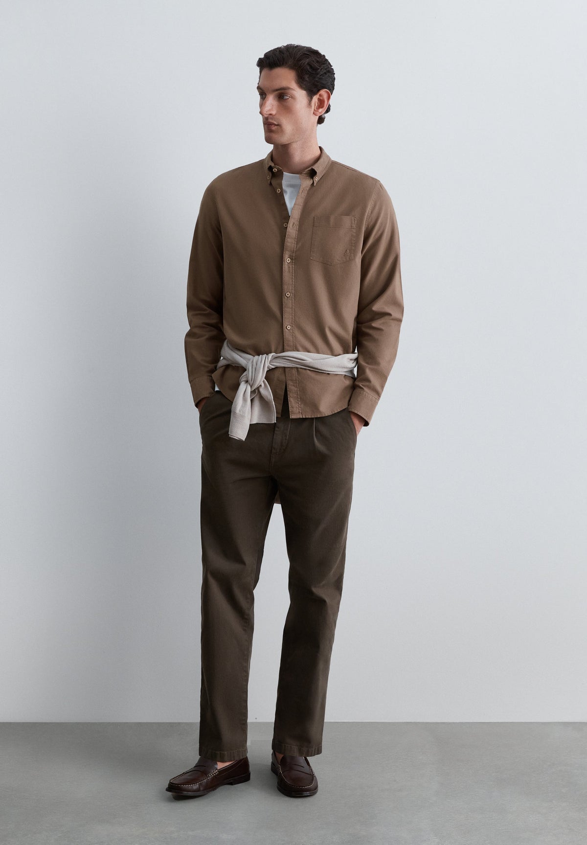 CAMISA OXFORD CON BOLSILLO