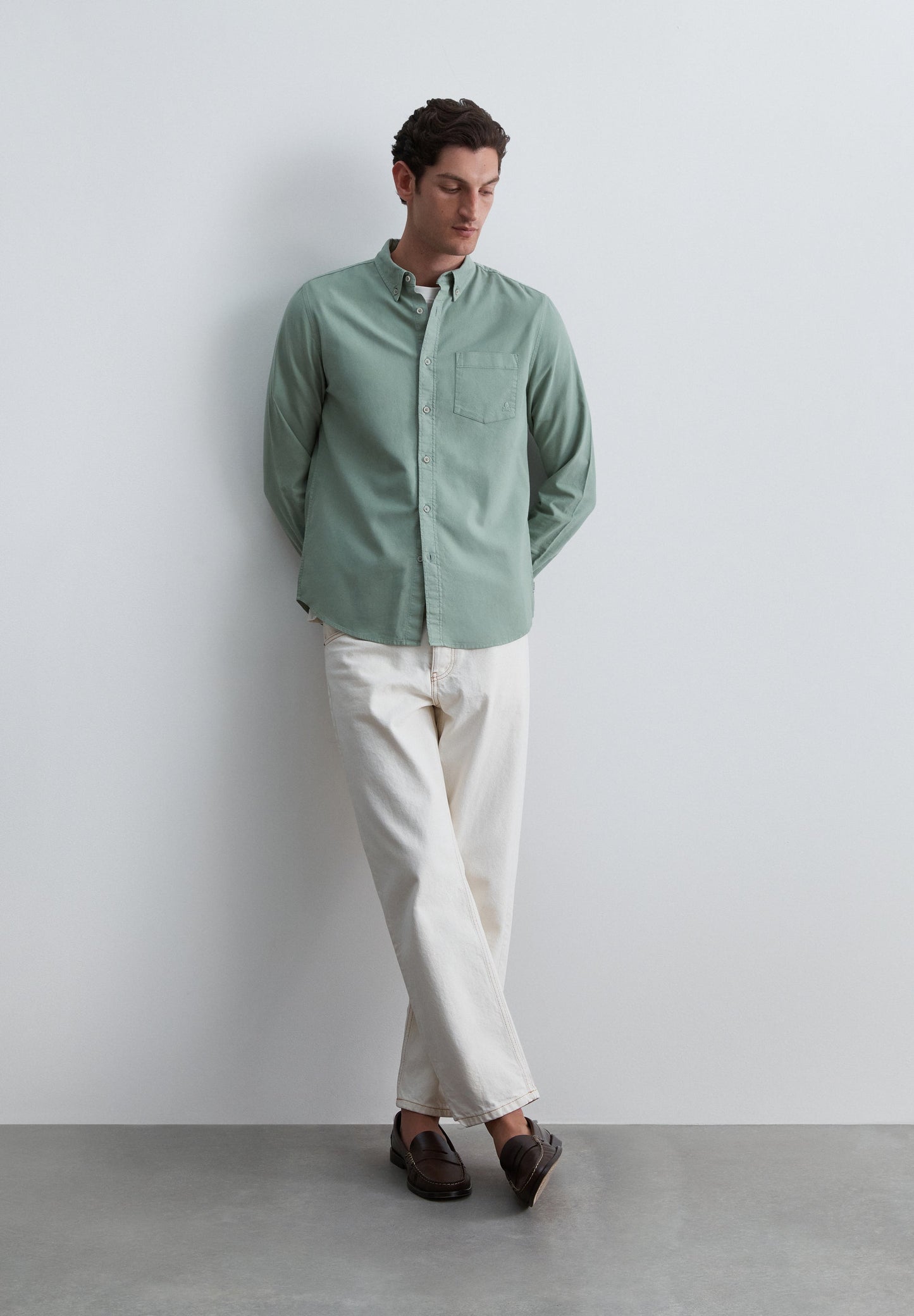 CAMISA OXFORD CON BOLSILLO