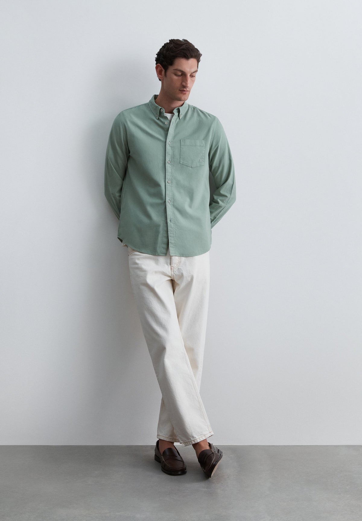 CAMISA OXFORD CON BOLSILLO