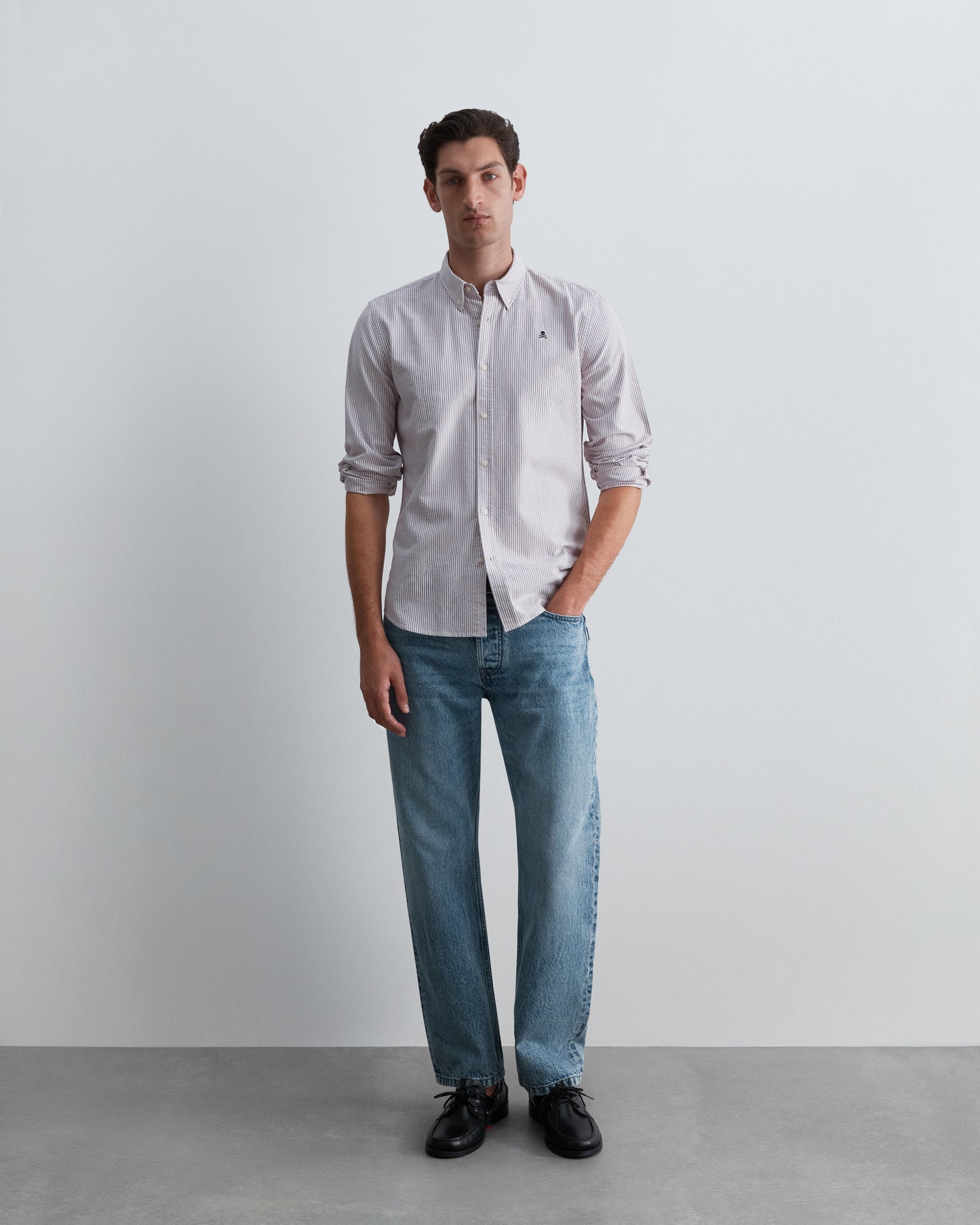 CAMISA OXFORD DE RAYAS