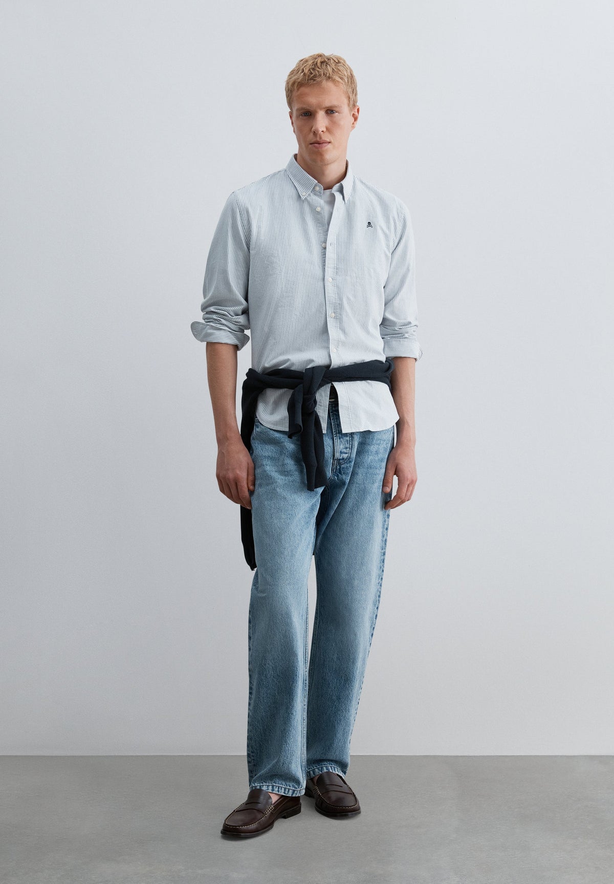 CAMISA OXFORD DE RAYAS