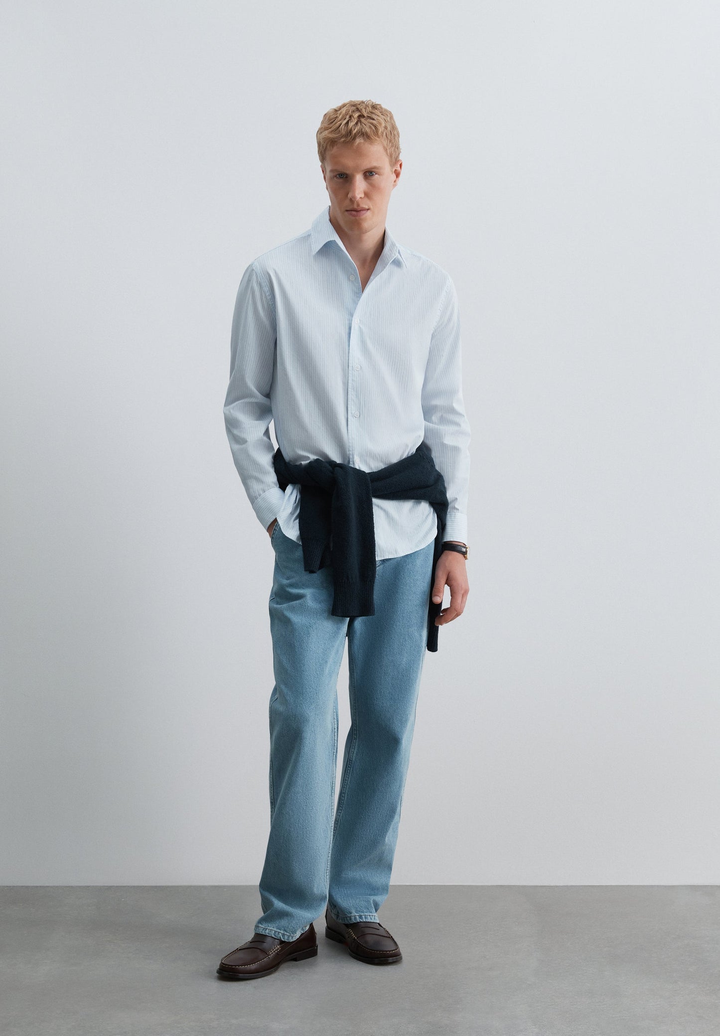 CAMISA POPELÍN DE ALGODÓN LIGERO