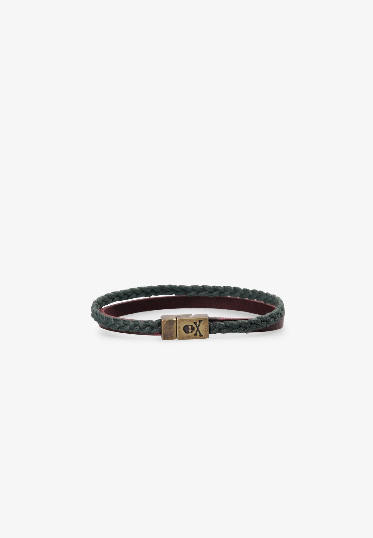 PULSERA PIEL Y CORDÓN ENCERADO