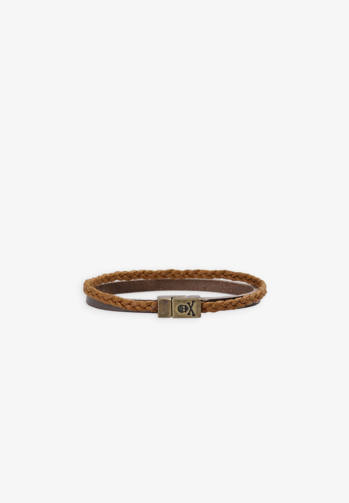 PULSERA PIEL Y CORDÓN ENCERADO