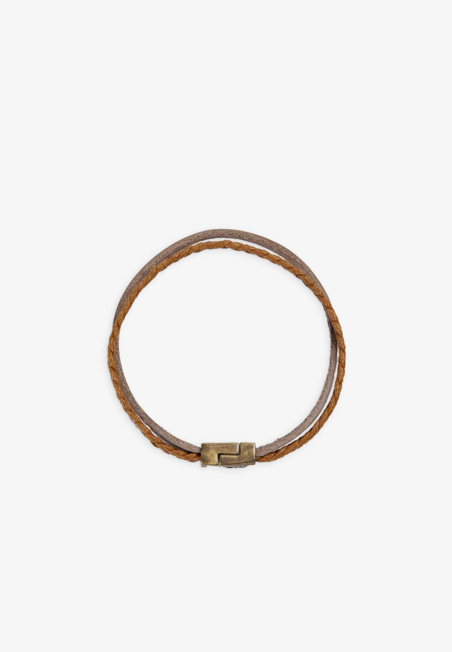 PULSERA PIEL Y CORDÓN ENCERADO