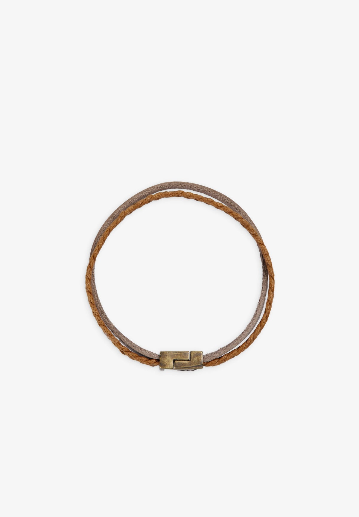 PULSERA PIEL Y CORDÓN ENCERADO