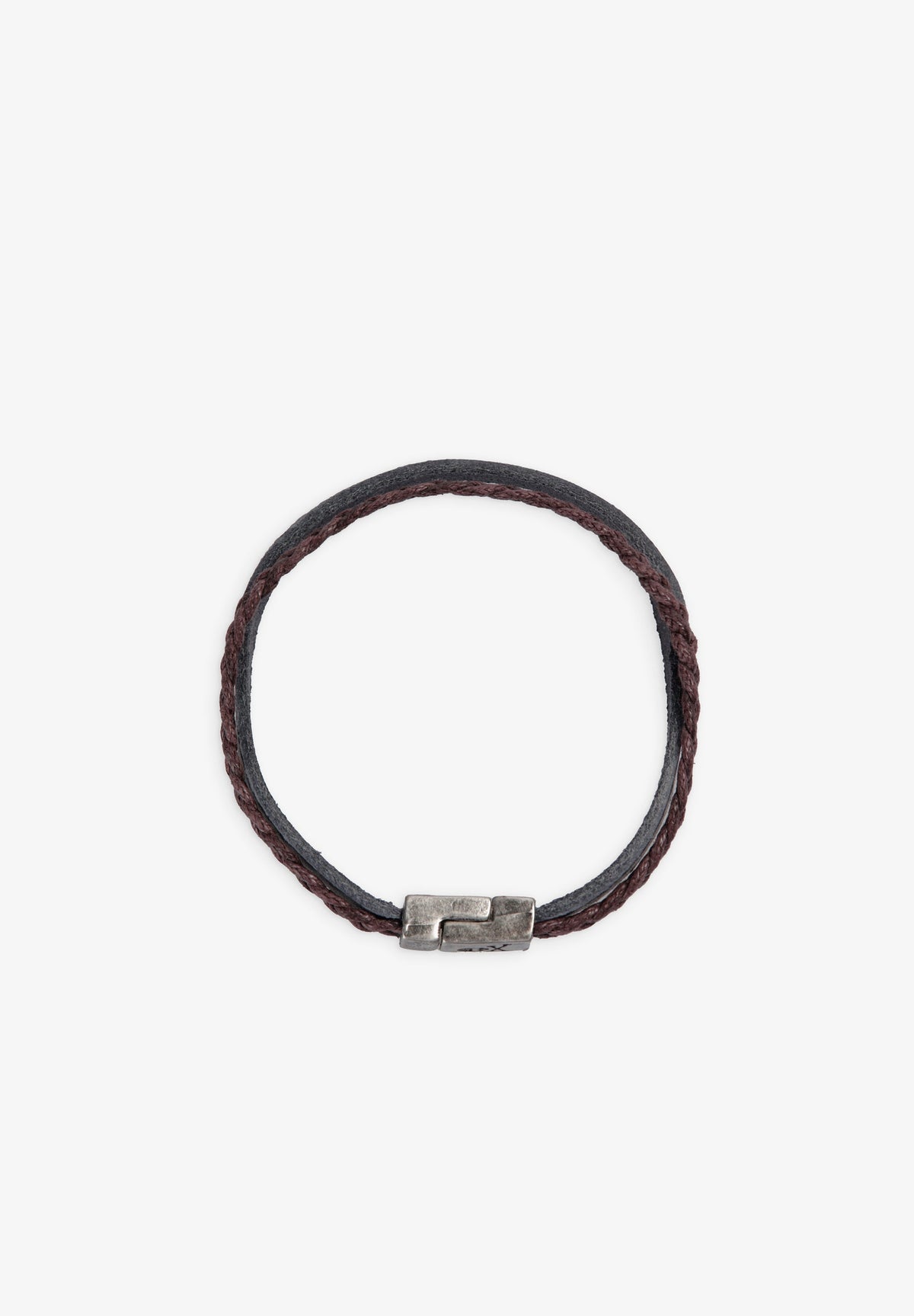 PULSERA PIEL Y CORDÓN ENCERADO