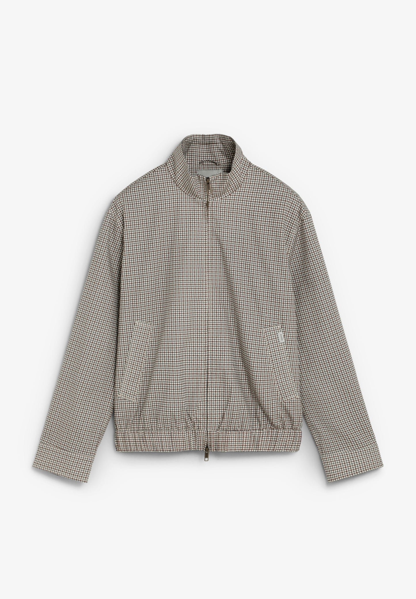 CHAQUETA BOMBER ESTAMPADO MICROCUADRO