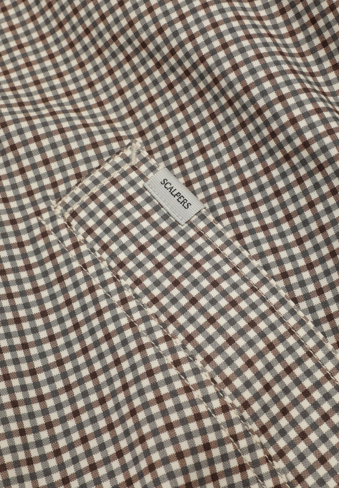 CHAQUETA BOMBER ESTAMPADO MICROCUADRO