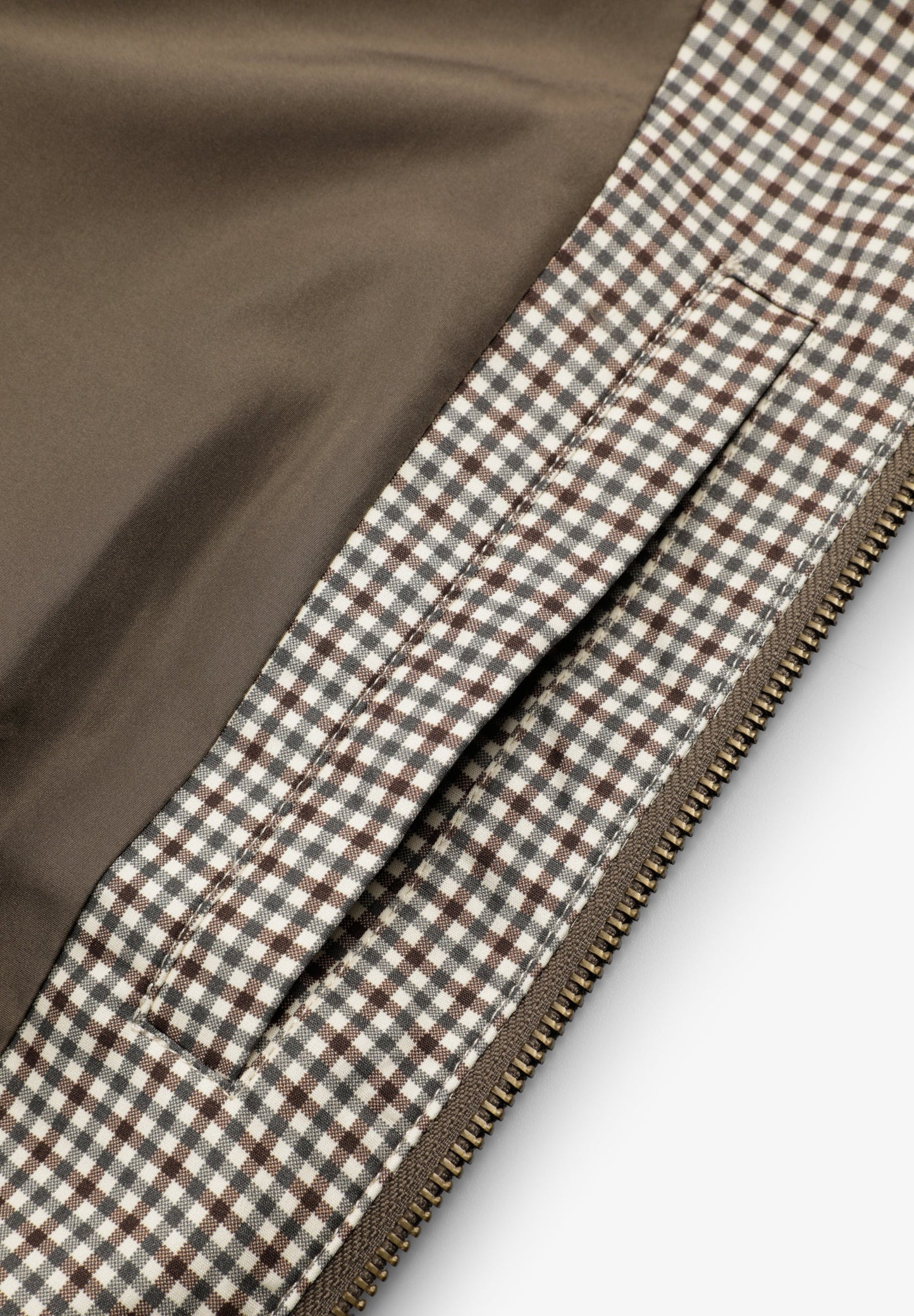 CHAQUETA BOMBER ESTAMPADO MICROCUADRO