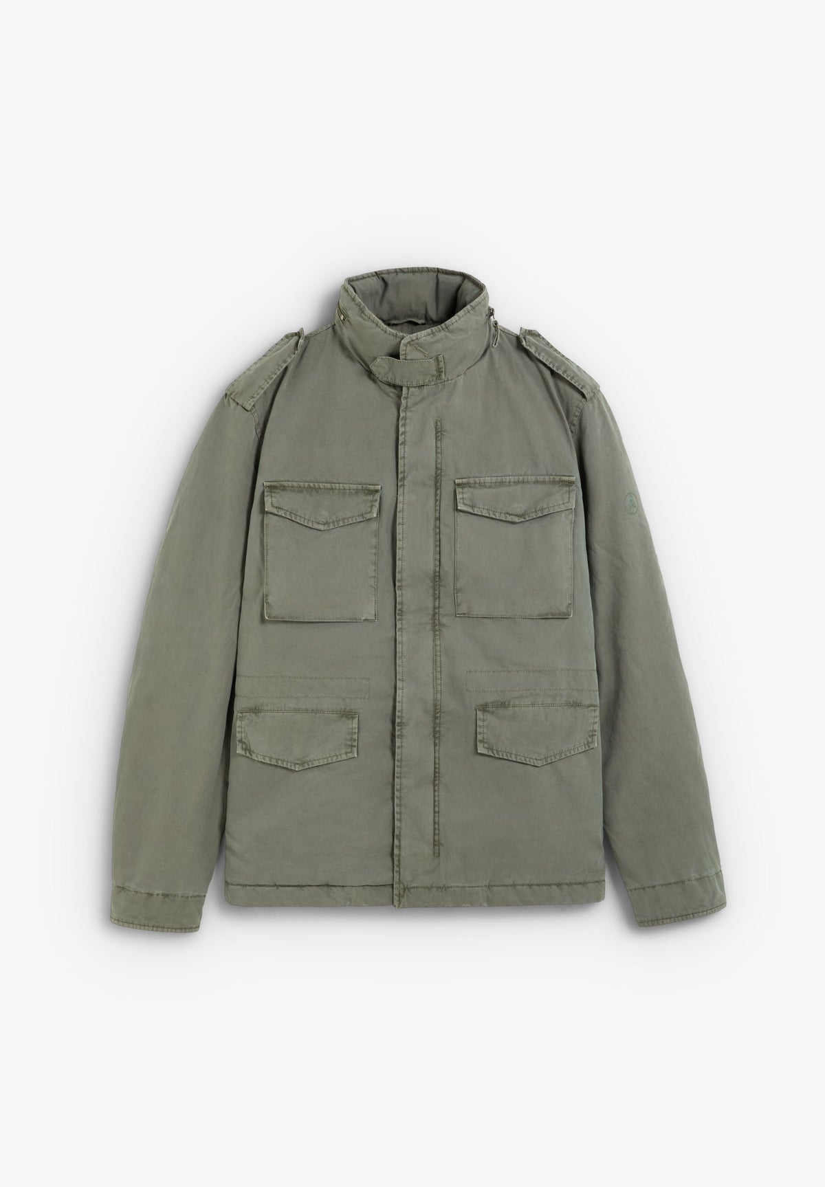 CHAQUETA MILITAR CAPUCHA OCULTA