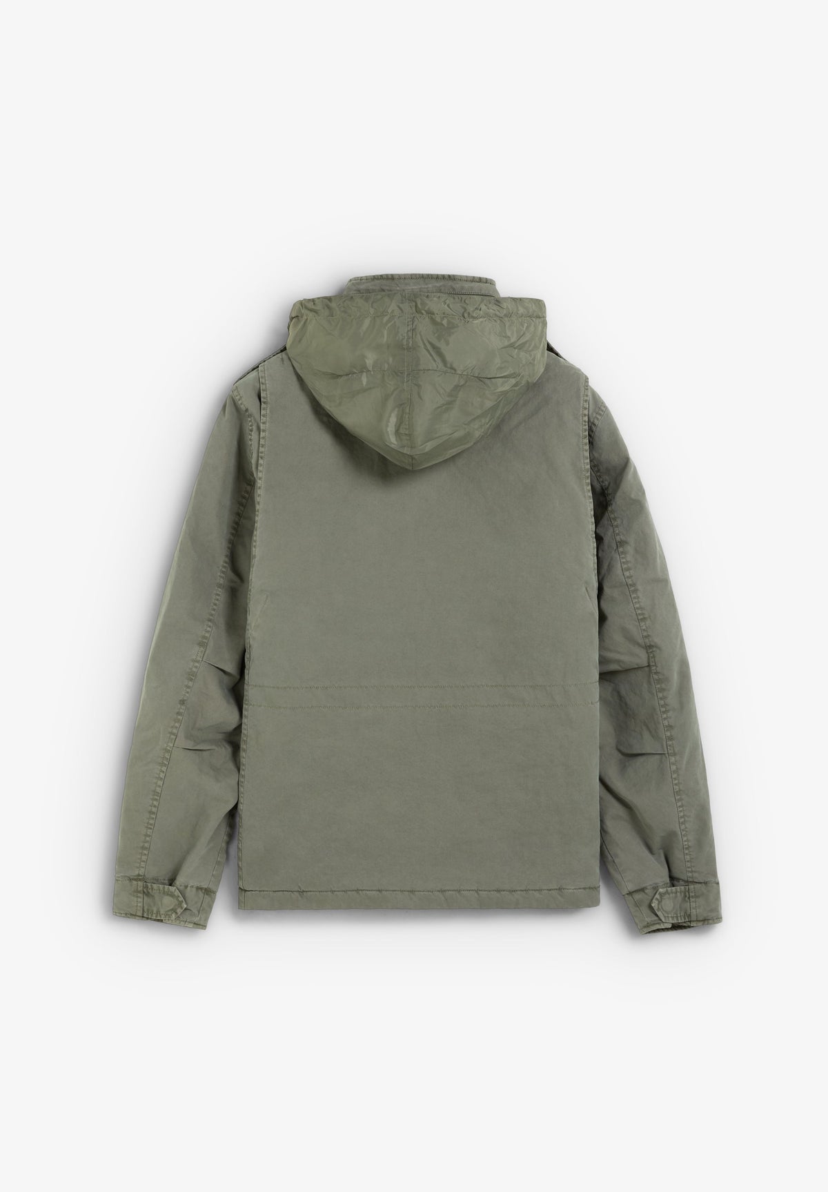 CHAQUETA MILITAR CAPUCHA OCULTA