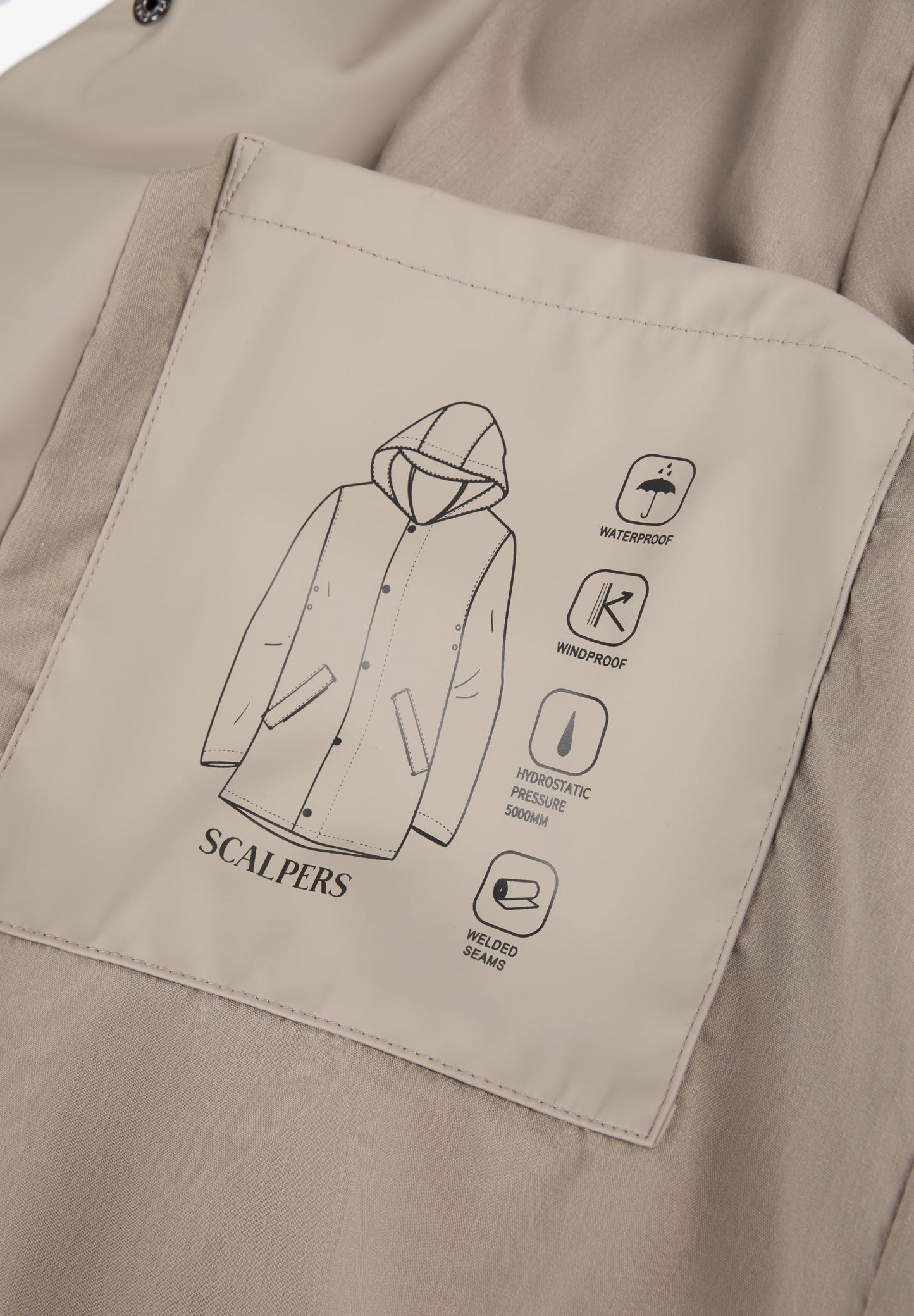 CHAQUETA IMPERMEABLE LOGO