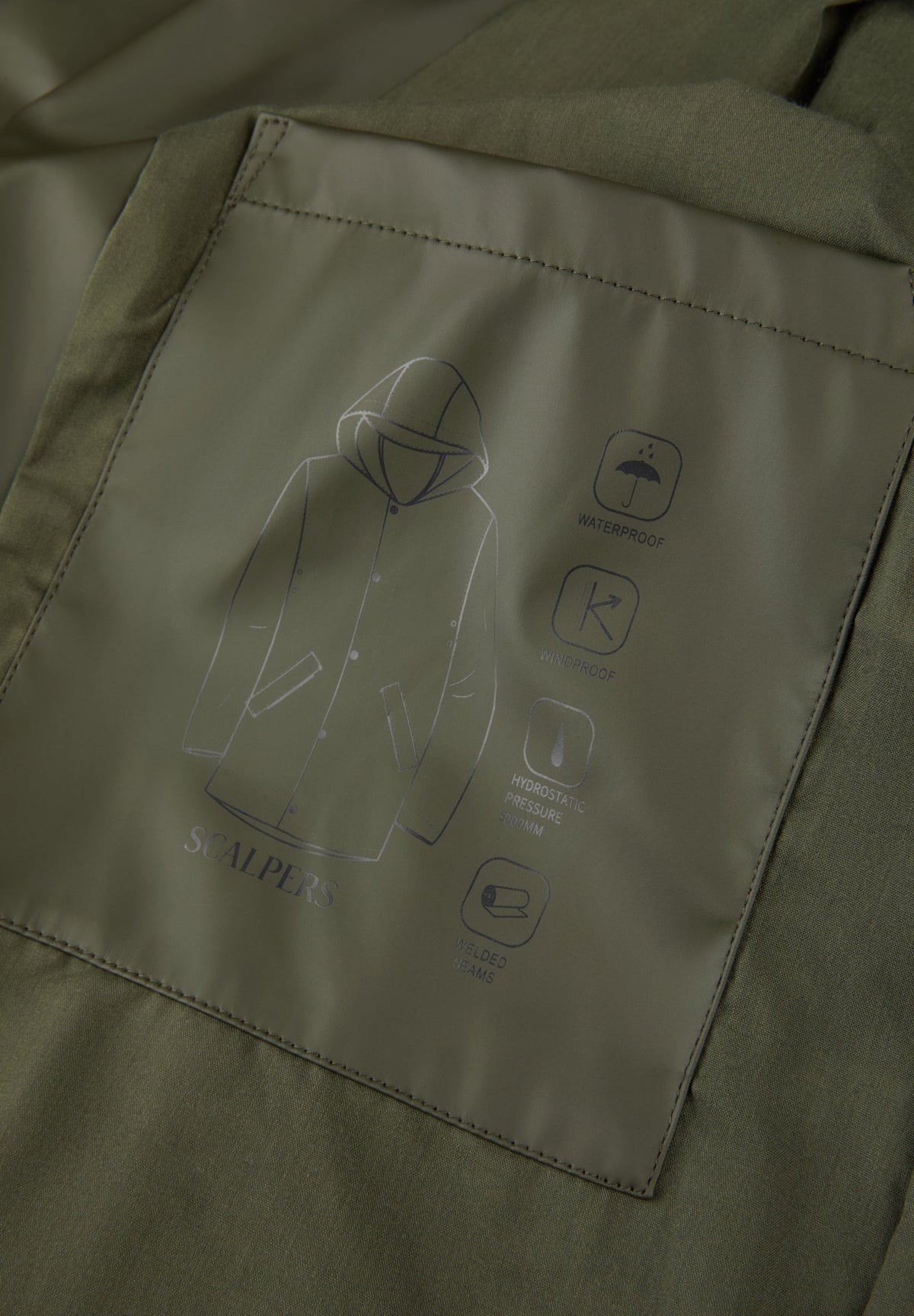 CHAQUETA IMPERMEABLE LOGO
