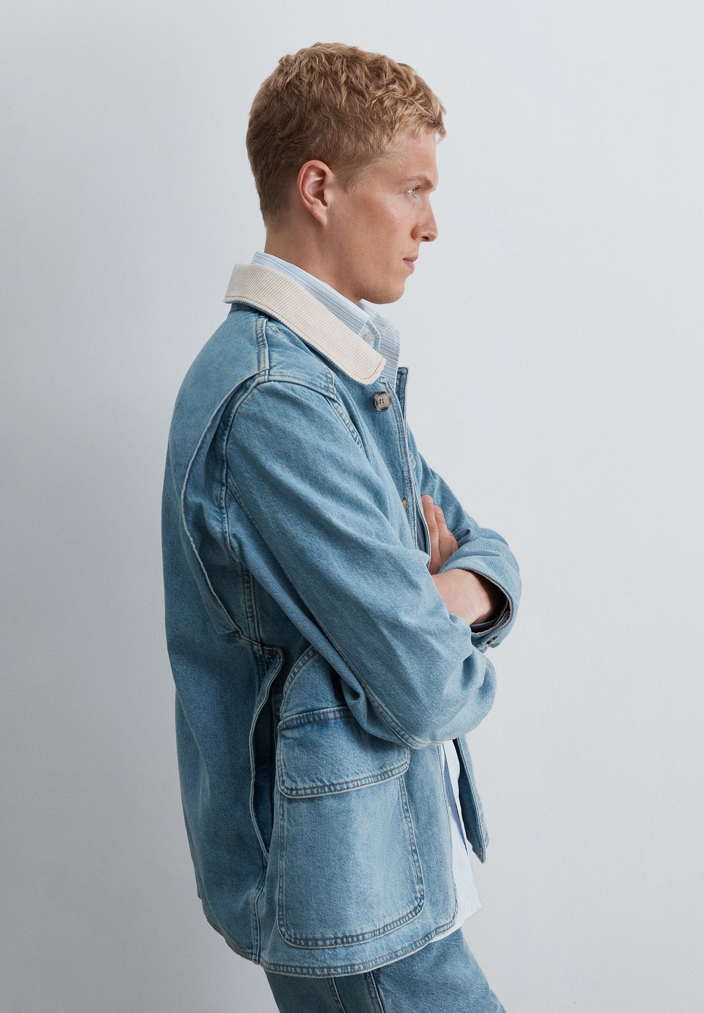 CHAQUETA DENIM MULTIBOLSILLOS