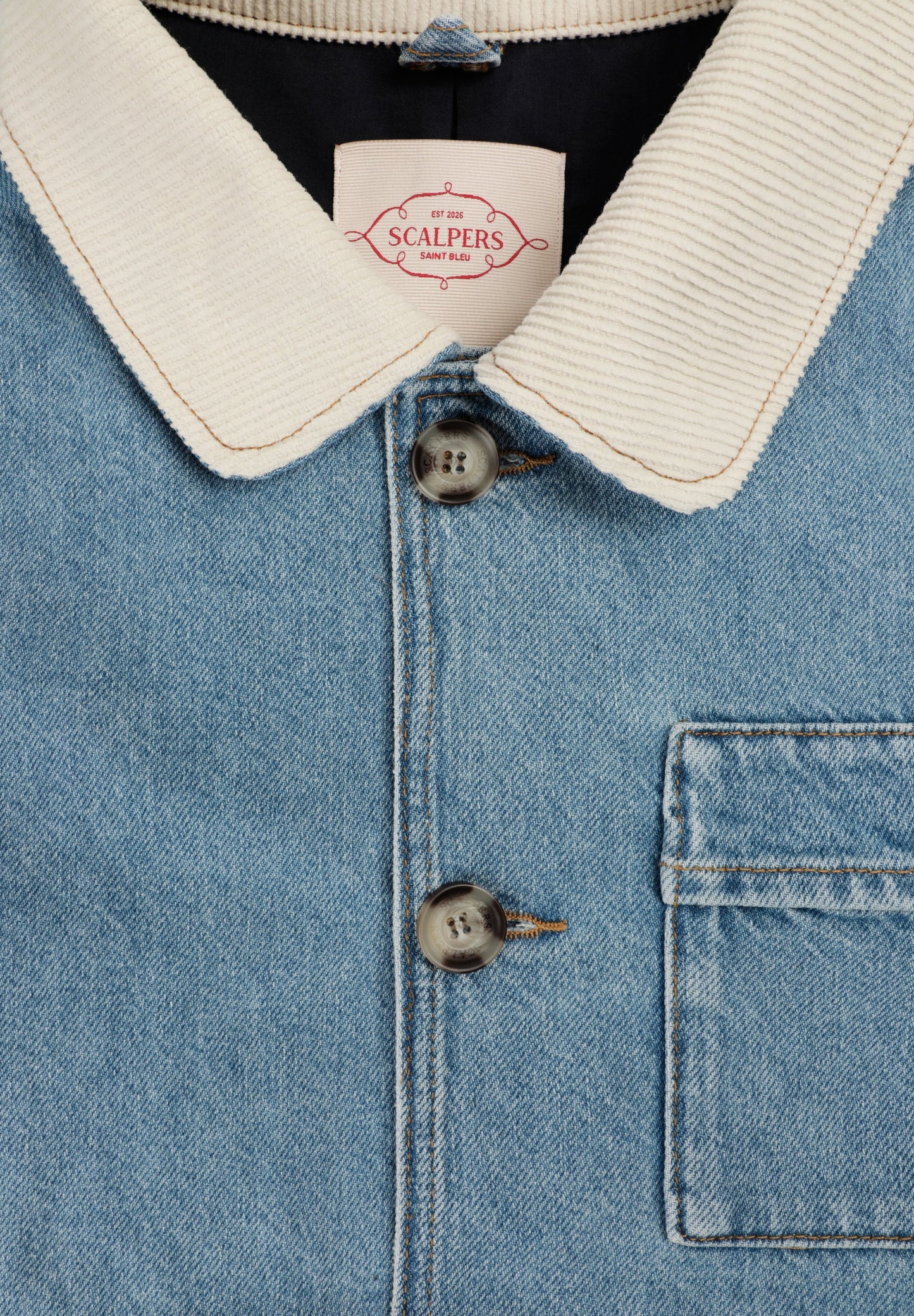 CHAQUETA DENIM MULTIBOLSILLOS