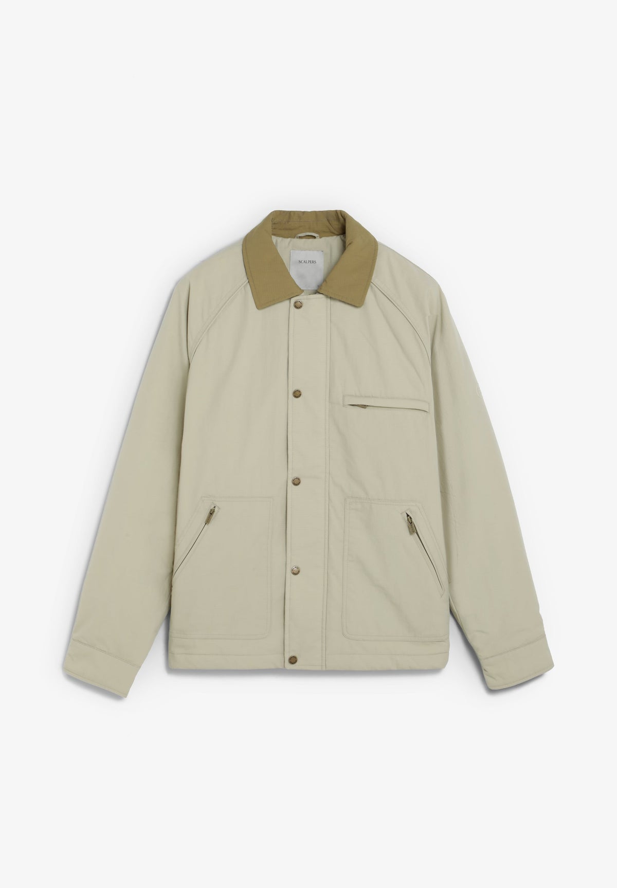 CHAQUETA CUELLO CONTRASTE