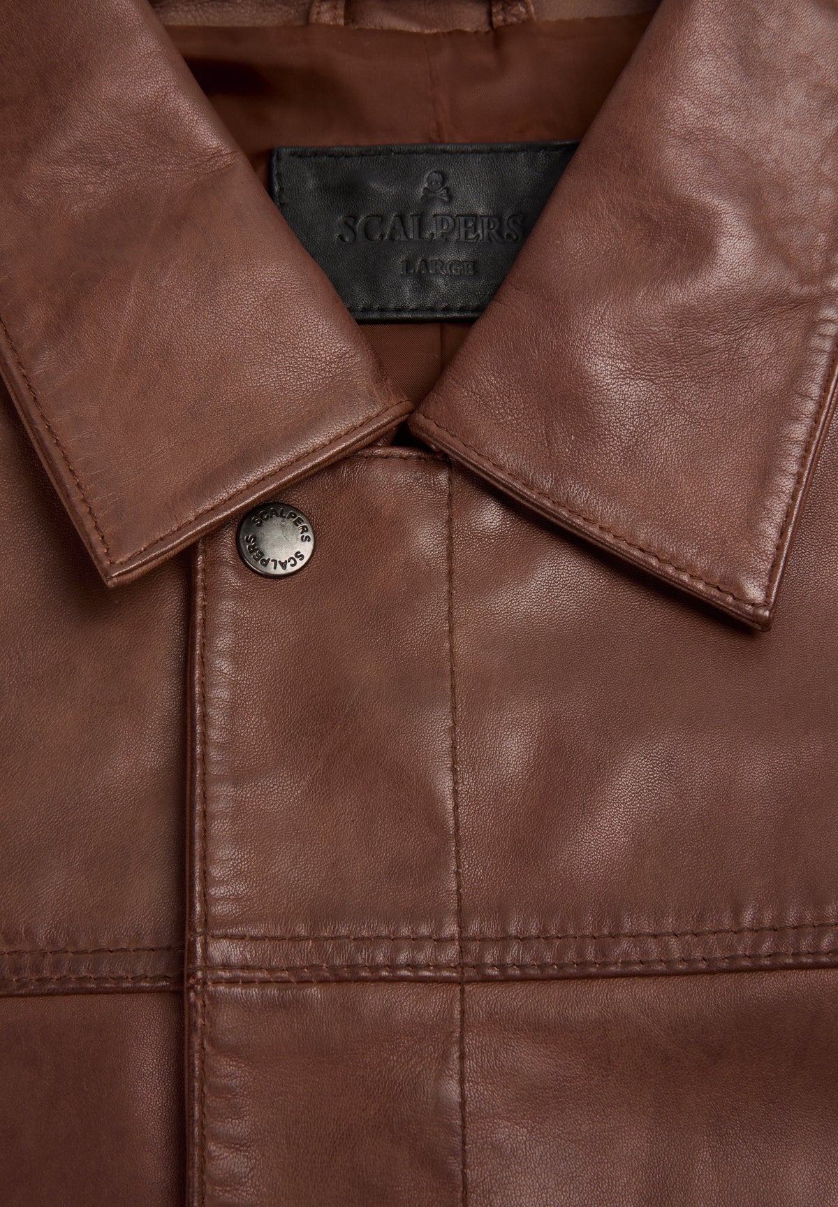 CHAQUETA PIEL BOLSILLOS