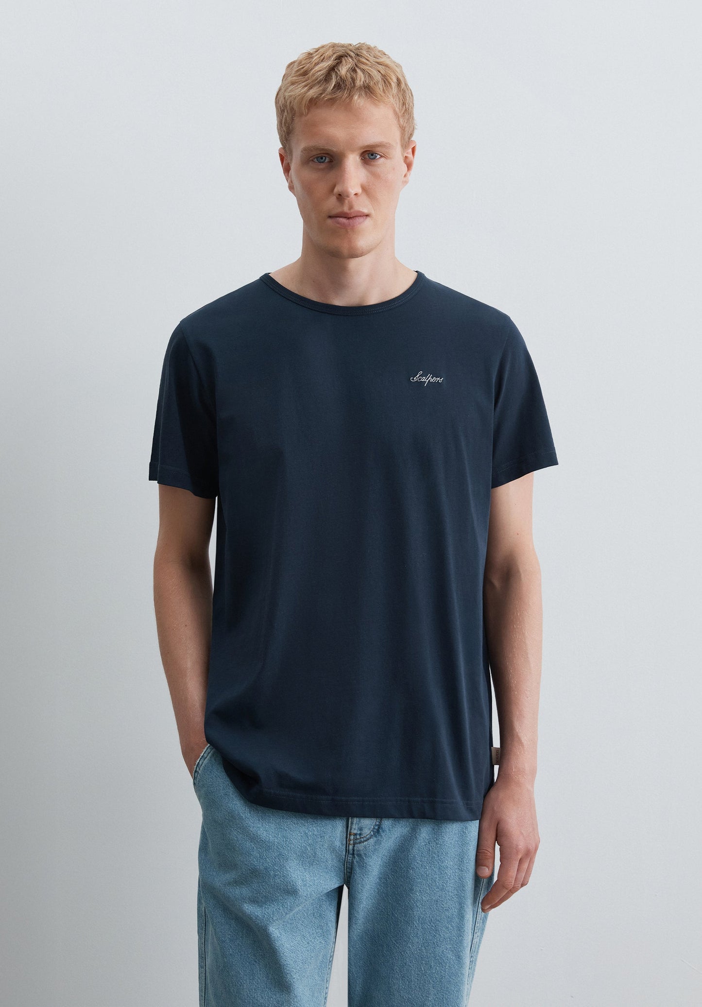 CAMISETA MANGA CORTA LOGO BORDADO