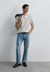 CAMISETA REGULAR FIT PRINT CONTRASTE