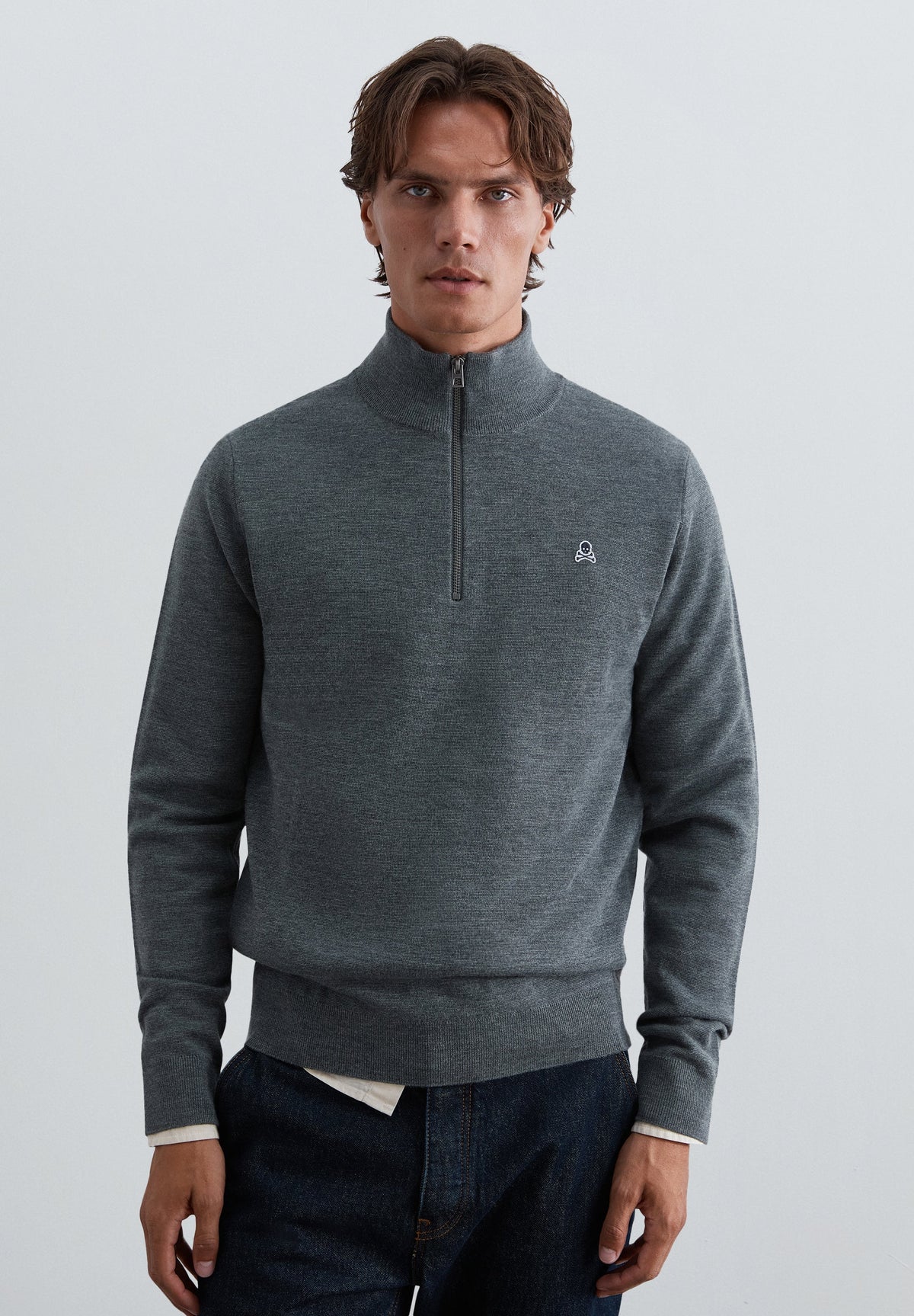 JERSEY HALF-ZIP CALAVERA