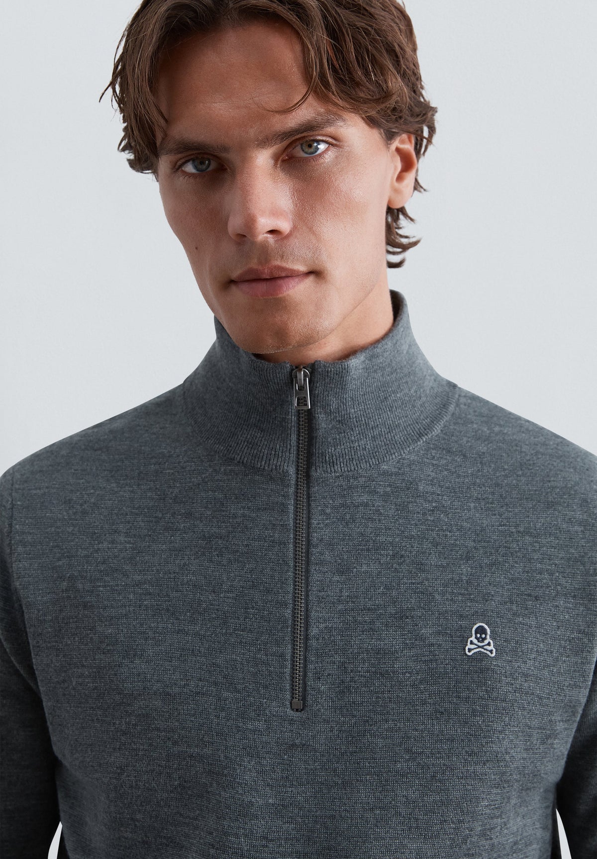 JERSEY HALF-ZIP CALAVERA