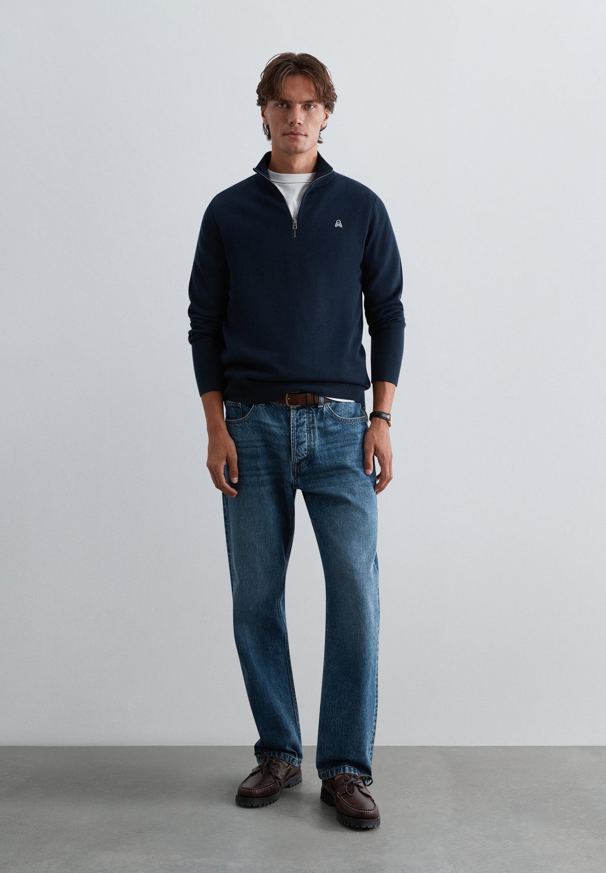 JERSEY HALF-ZIP CALAVERA