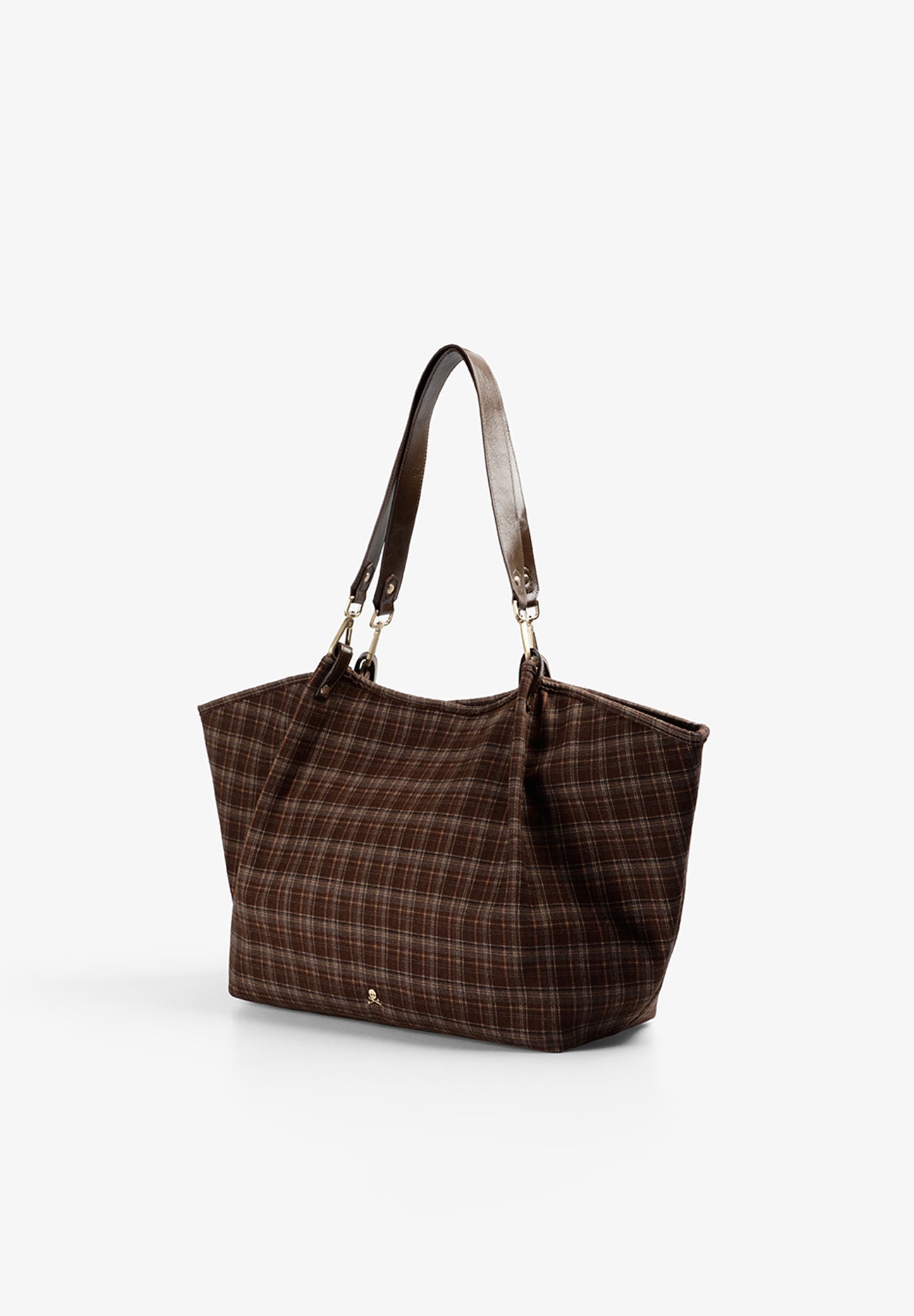 BOLSO SHOPPER DE CUADRO INGLÉS