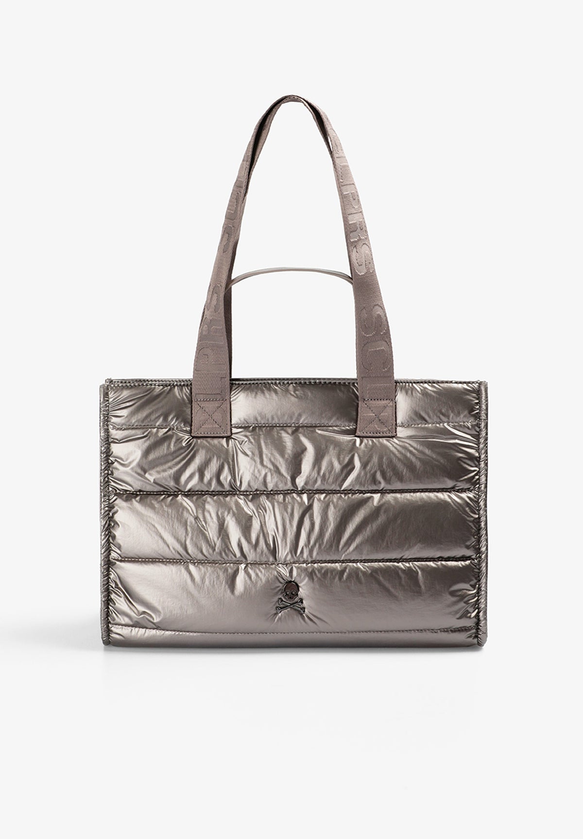 BOLSO SHOPPER ACOLCHADO METALIZADO