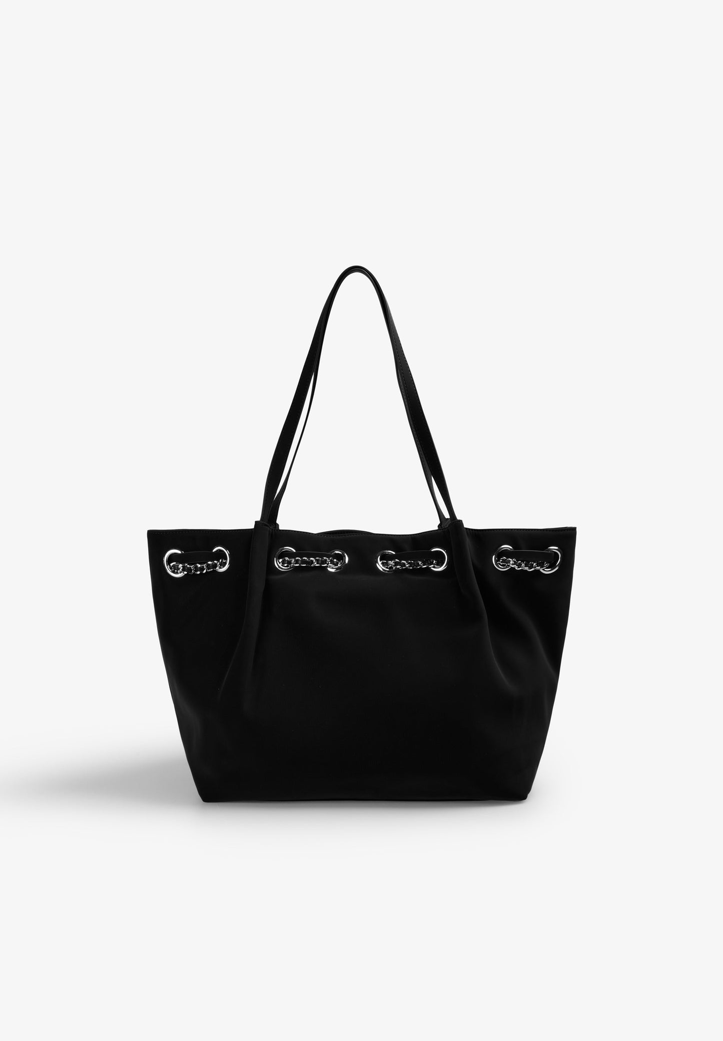 BOLSO SHOPPER EYELETS CON CADENA