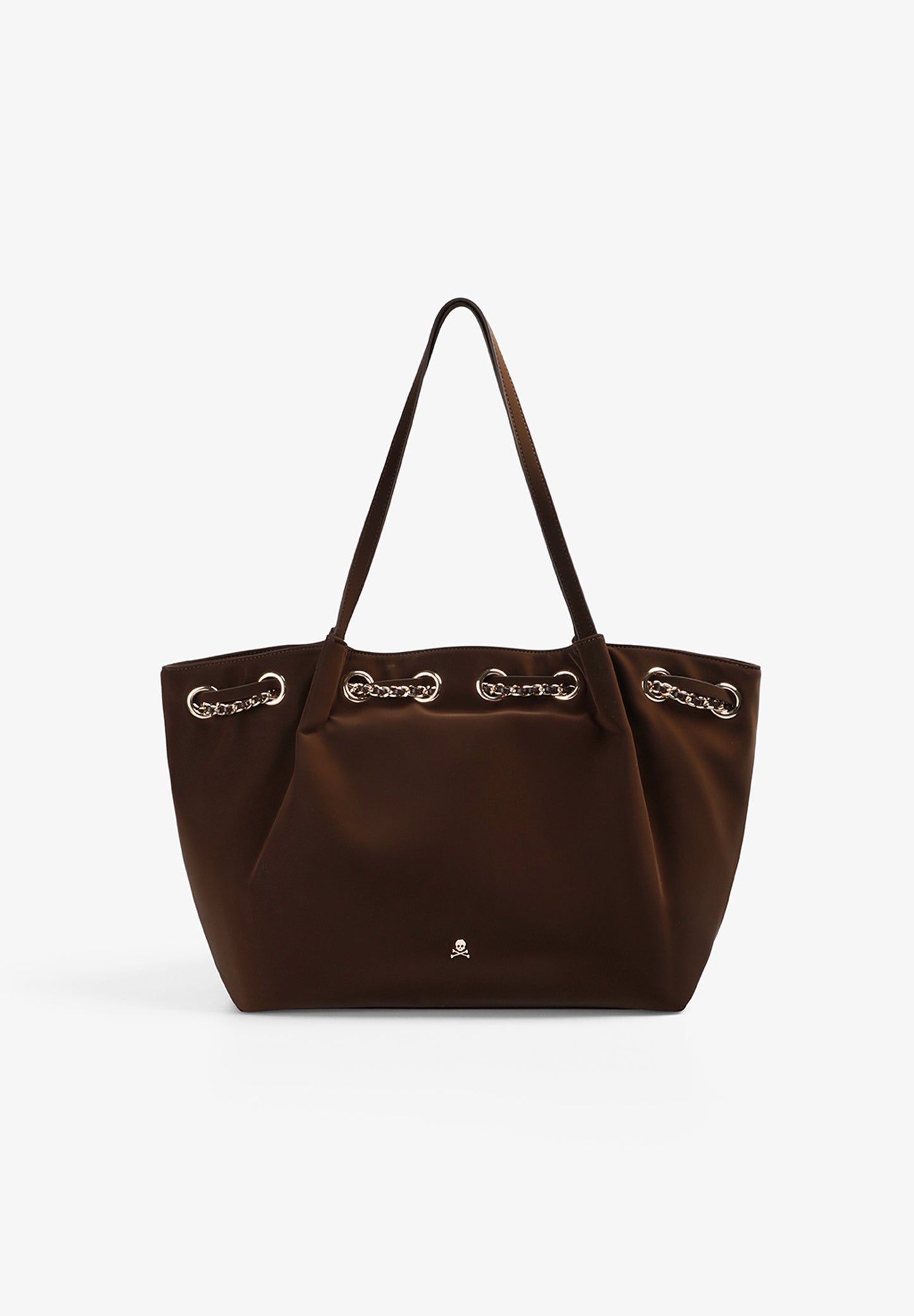 BOLSO SHOPPER EYELETS CON CADENA