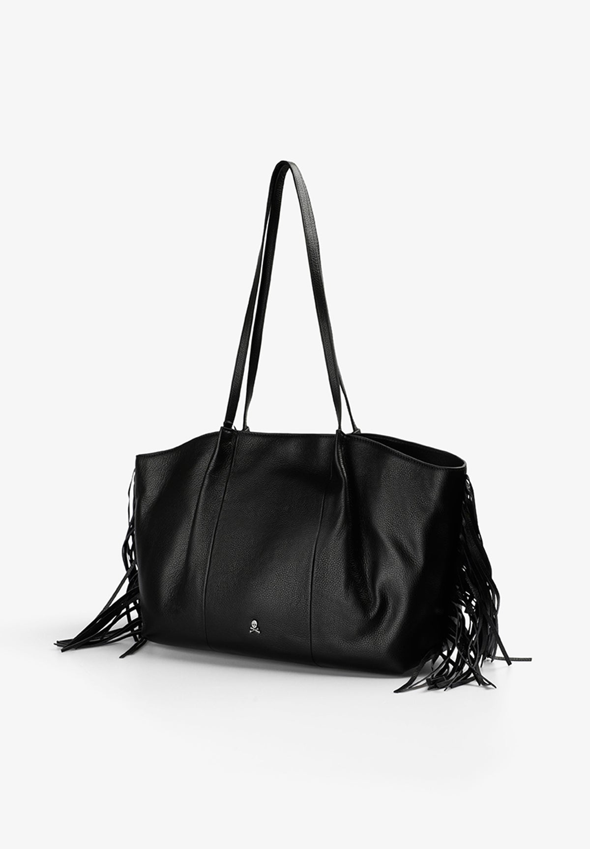 BOLSO SHOPPER PIEL CON FLECOS