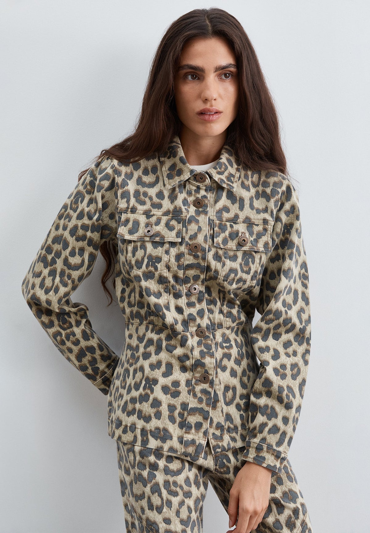 CAMISA DENIM ANIMAL PRINT