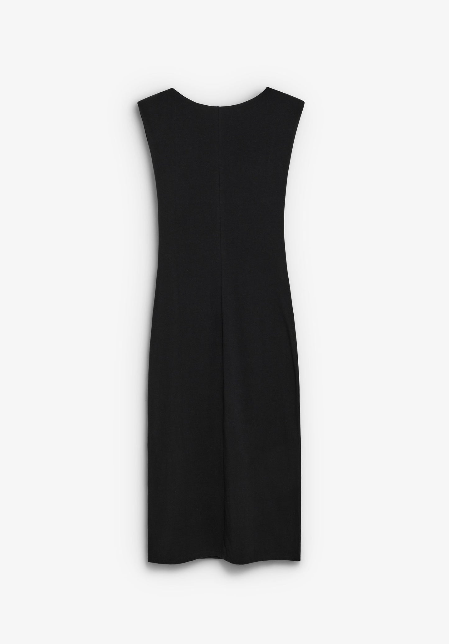 VESTIDO MIDI DRAPEADO LATERAL