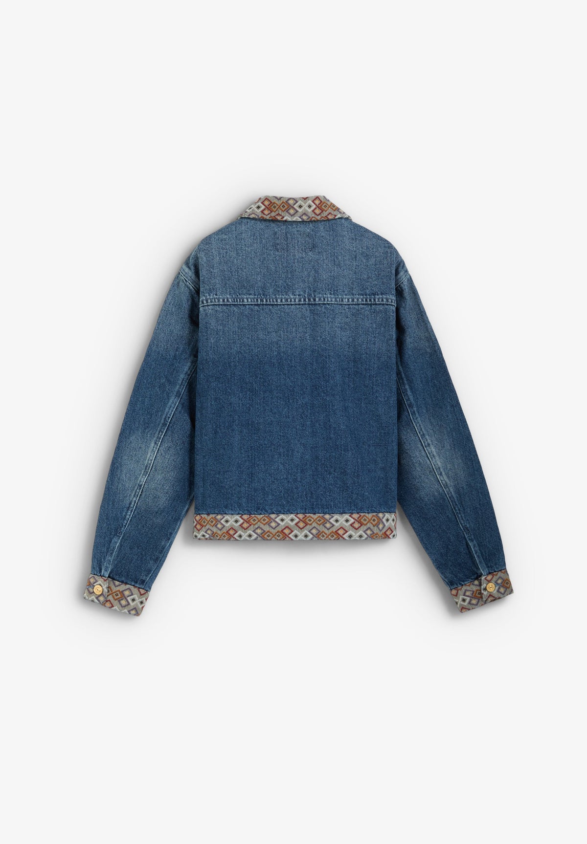 CHAQUETA VAQUERA ESTAMPADO ÉTNICO