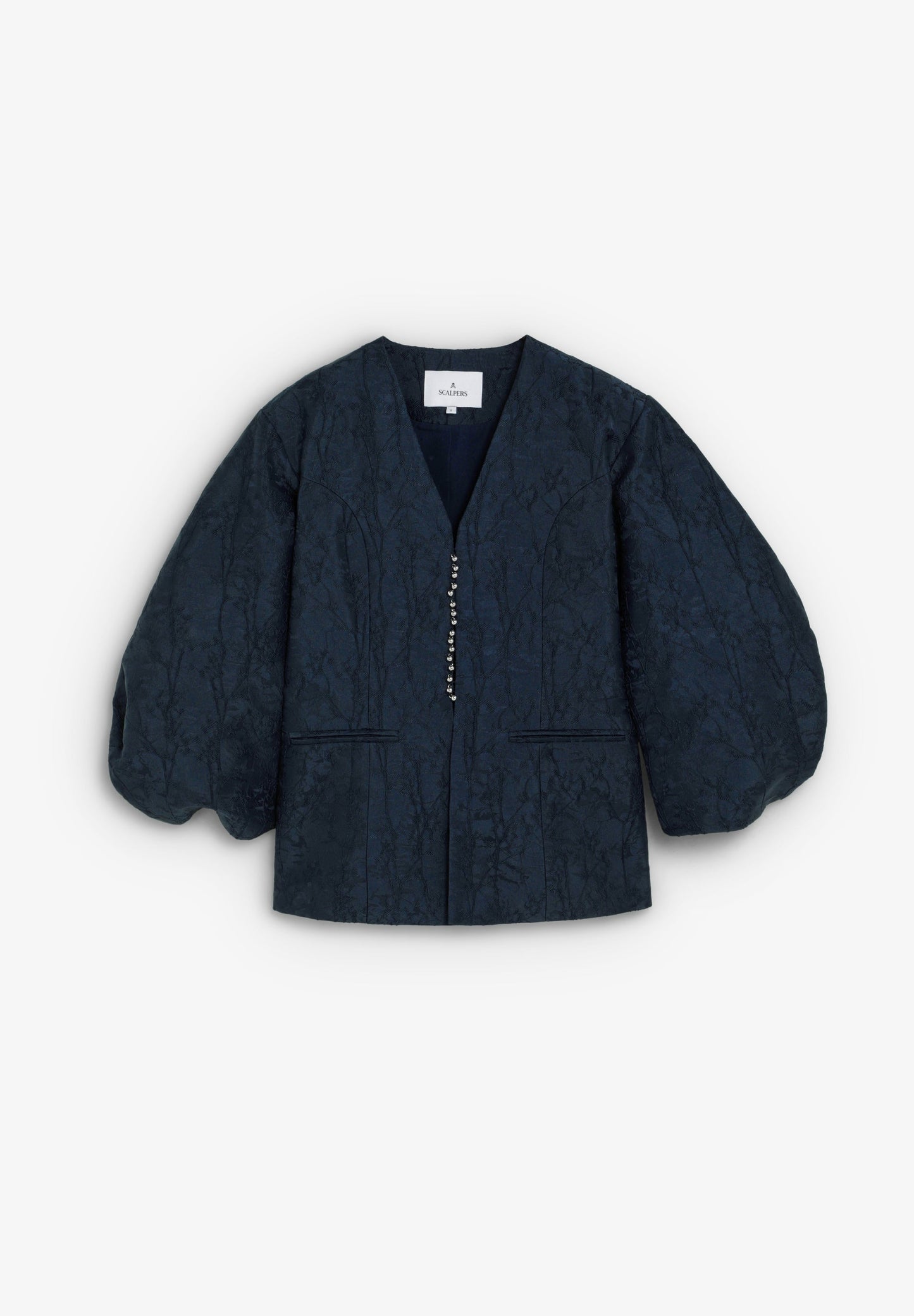 BLAZER JACQUARD MANGAS CON VOLUMEN