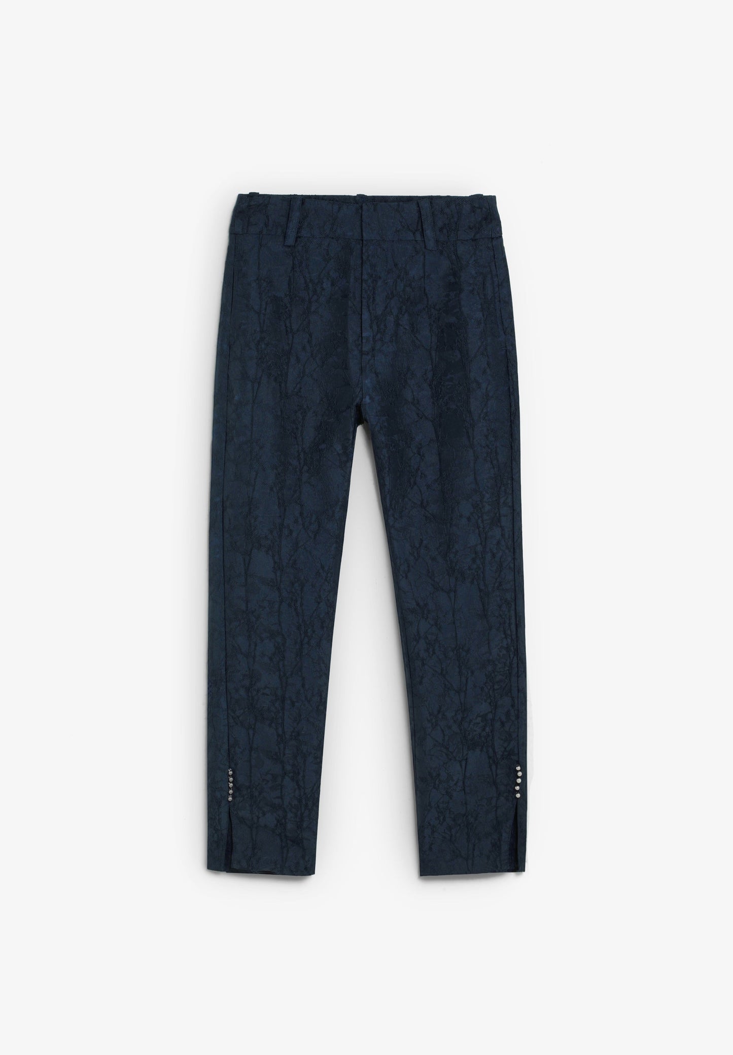 PANTALÓN JACQUARD ANKLE FLARE