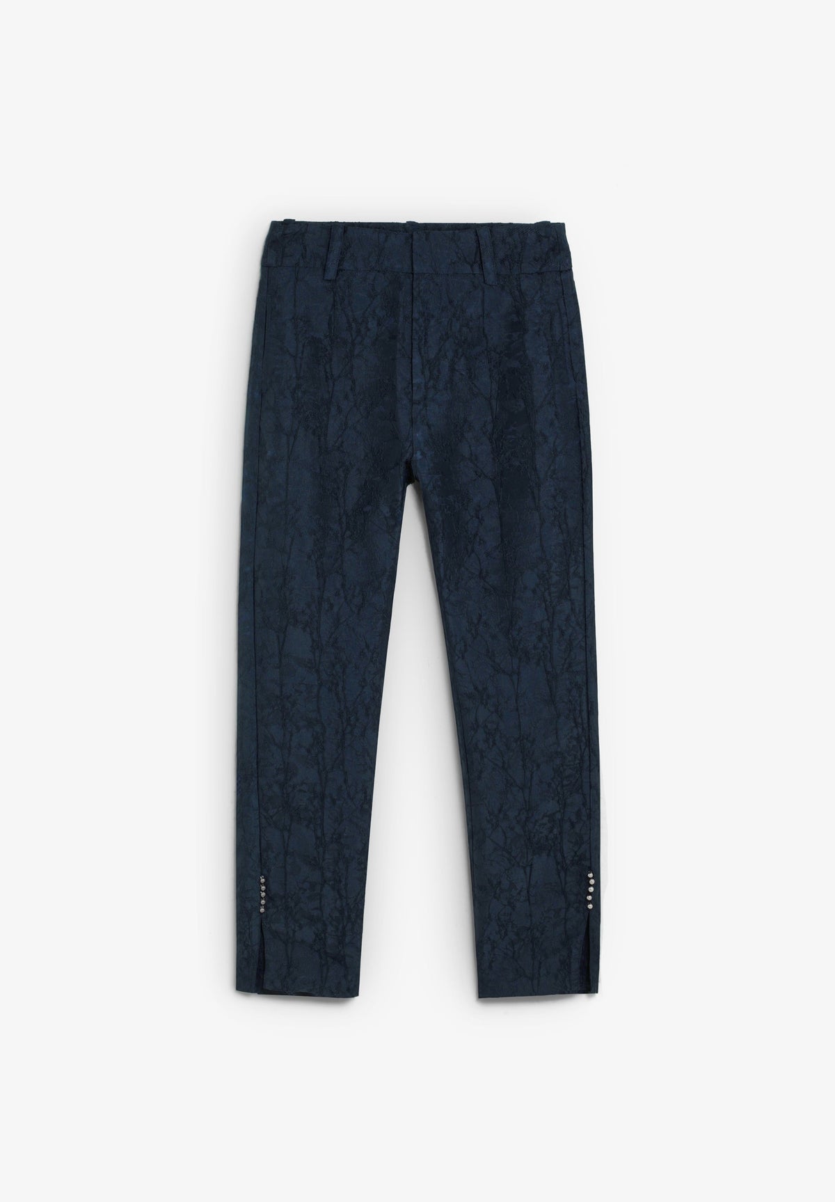 PANTALÓN JACQUARD ANKLE FLARE