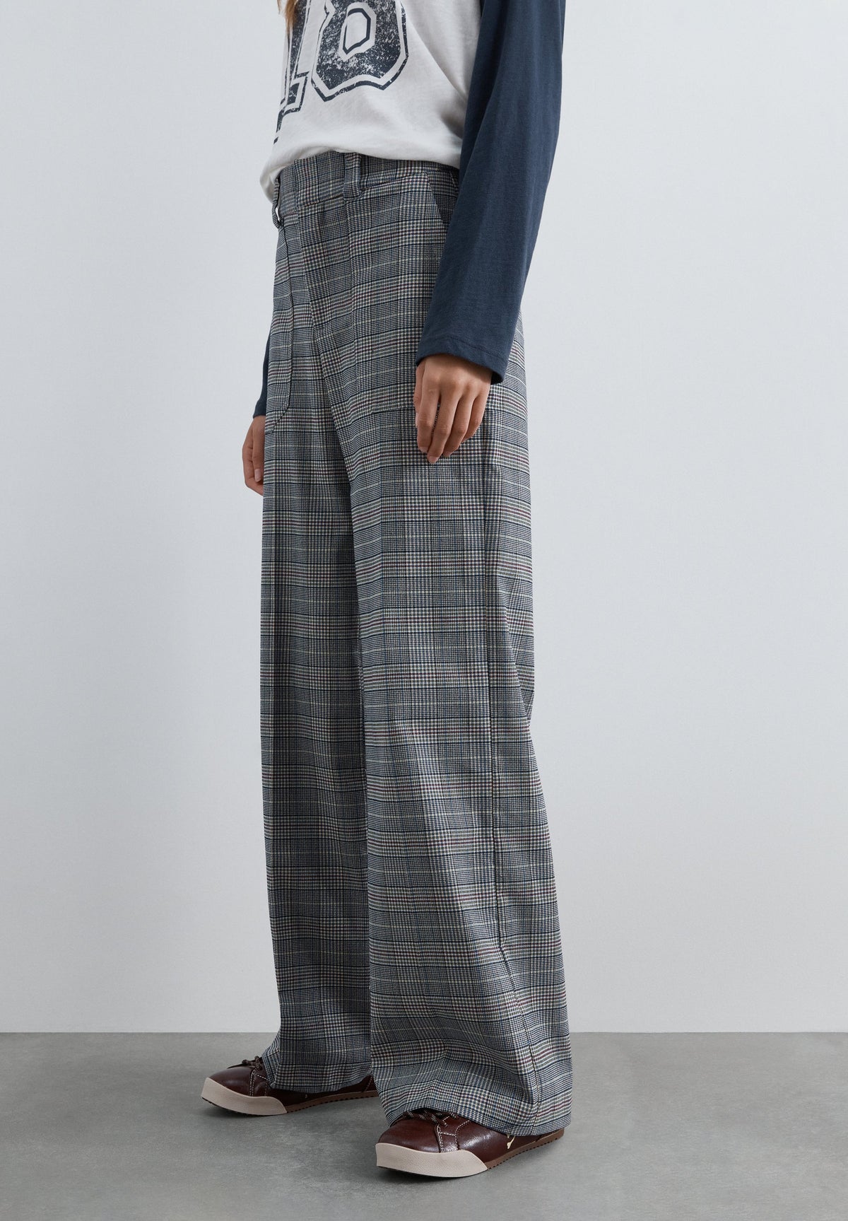 PANTALÓN RECTO CUADROS