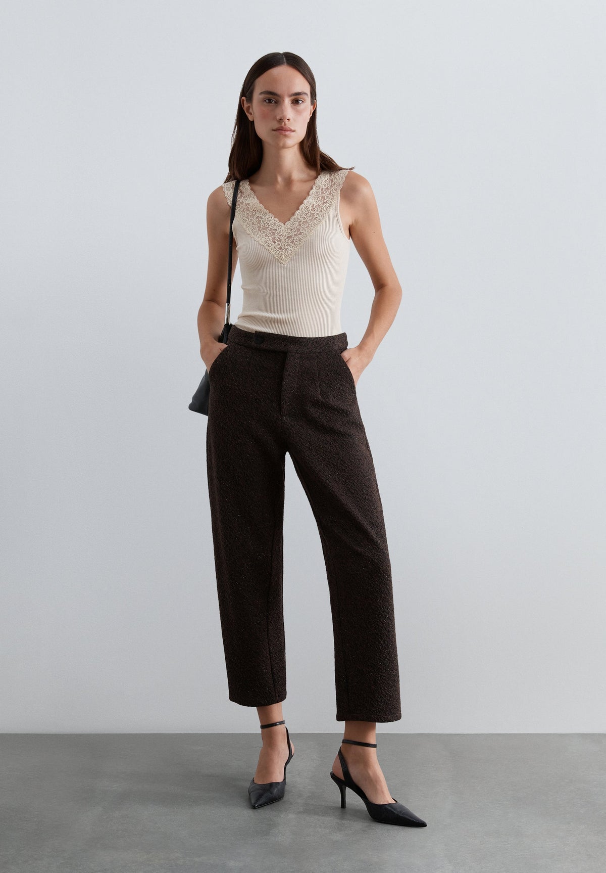 PANTALÓN RECTO LÚREX