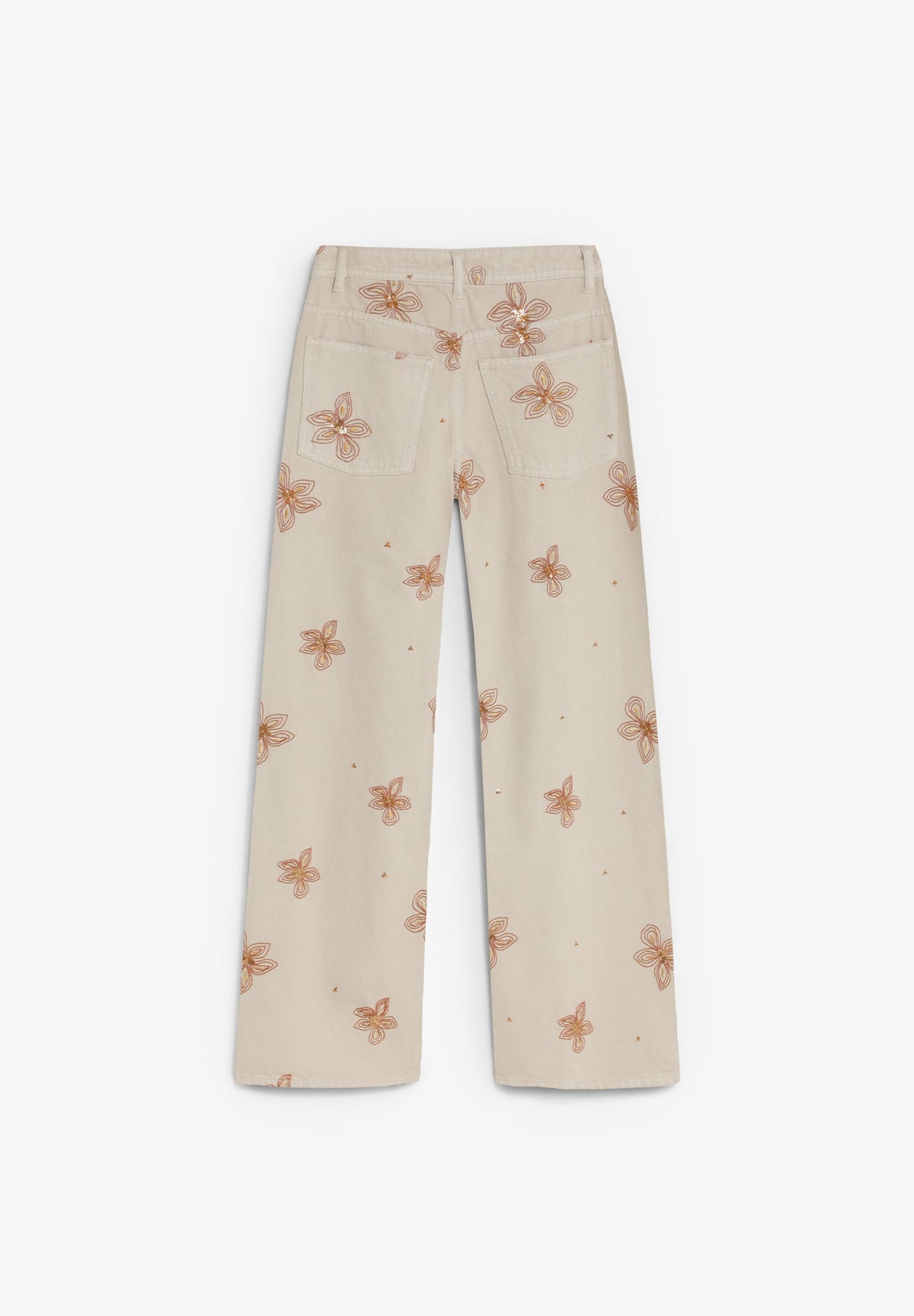 JEANS BORDADOS FLORALES