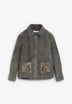 CHAQUETA DE ANTE BORDADA CON CUENTAS