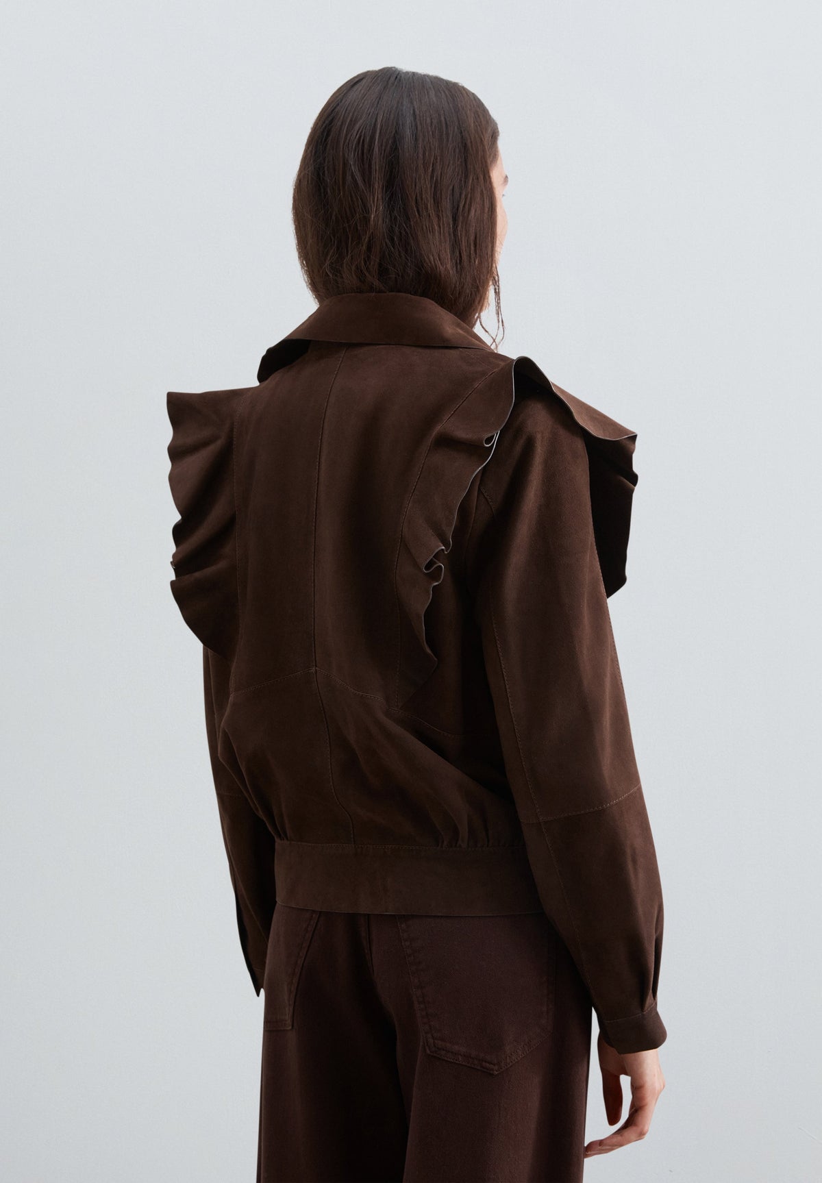 CHAQUETA ANTE VOLANTE