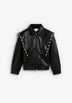 SCSHOULDER STUDS LEATHER JACKET