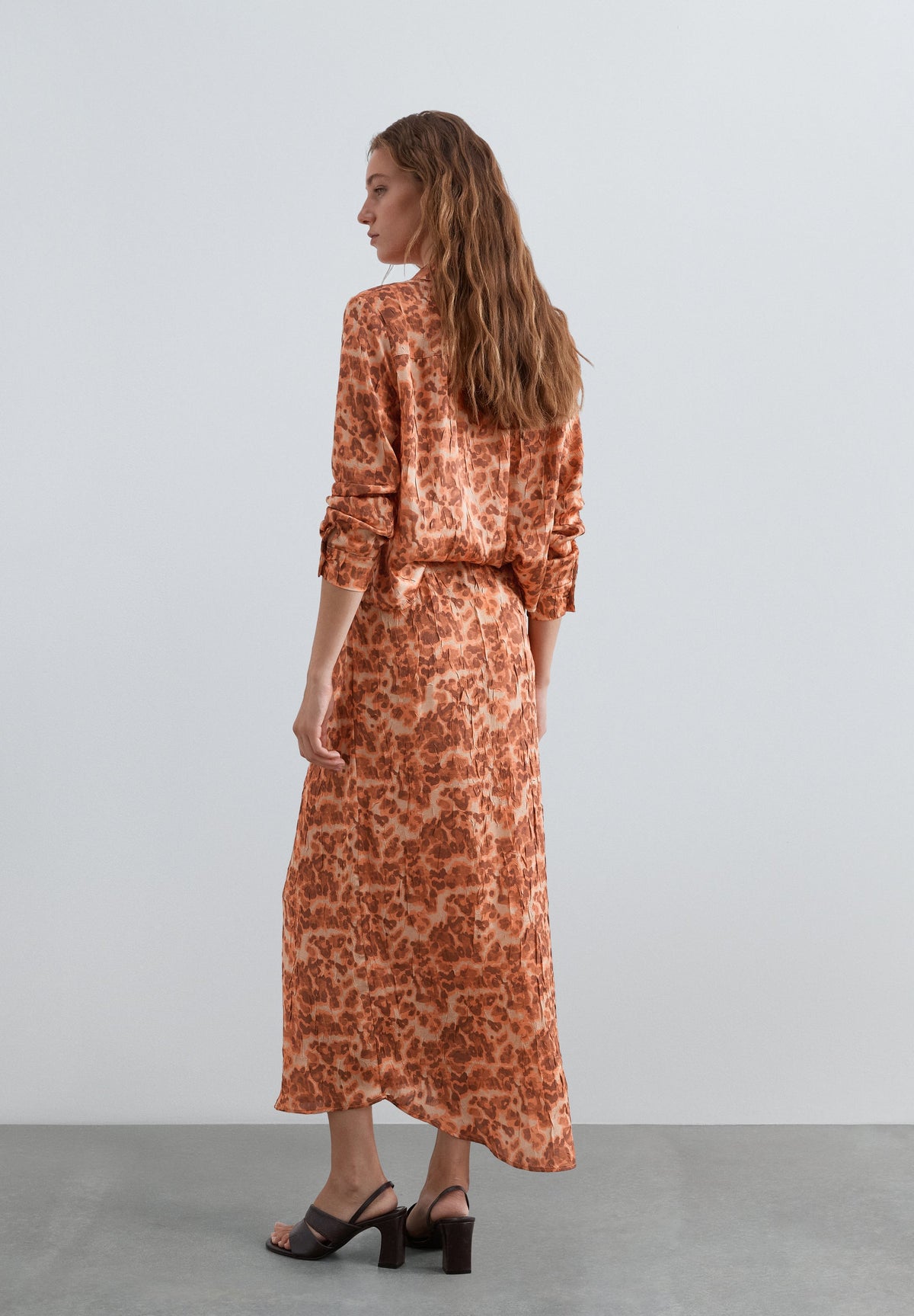 FALDA MIDI ANIMAL PRINT