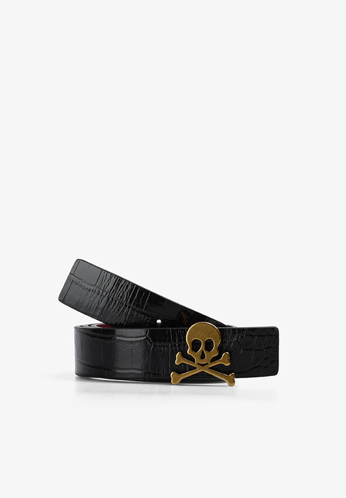 CINTURÓN PIEL REVERSIBLE CALAVERA