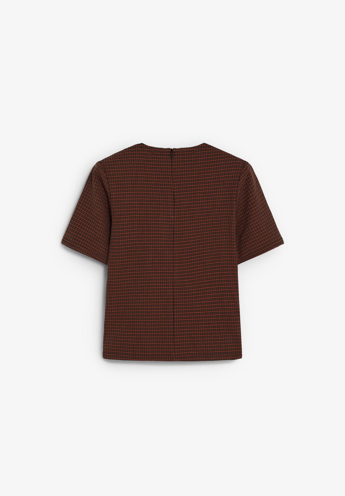 CAMISETA CUADROS DETALLE HOMBROS