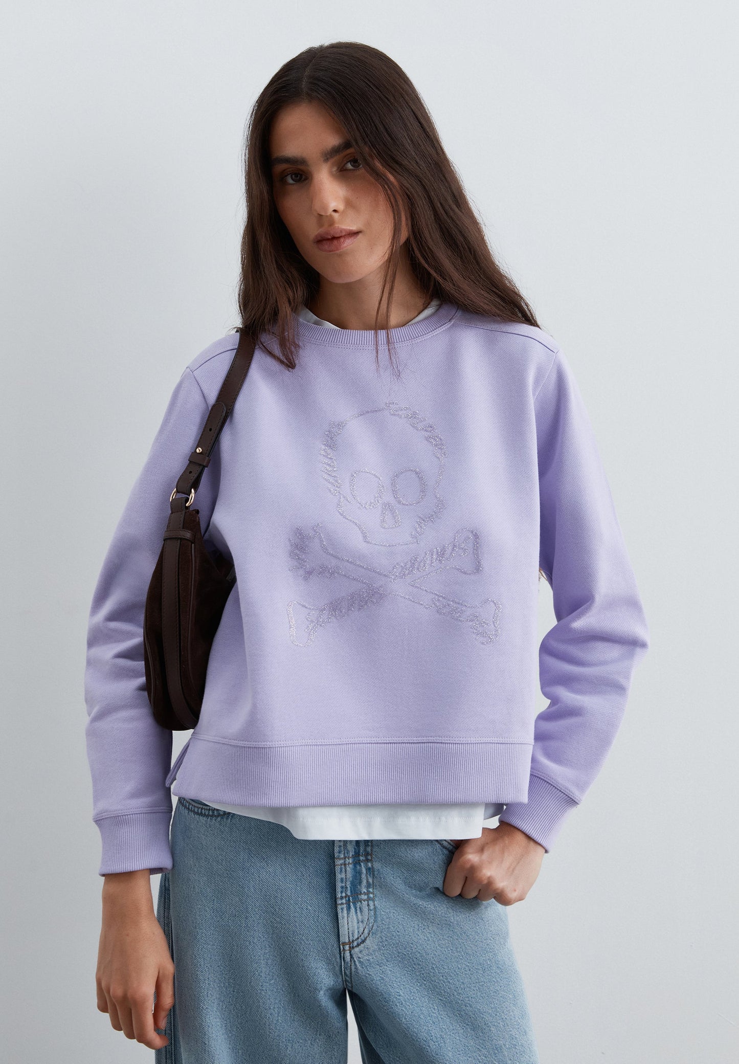 SUDADERA CALAVERA GLITTER