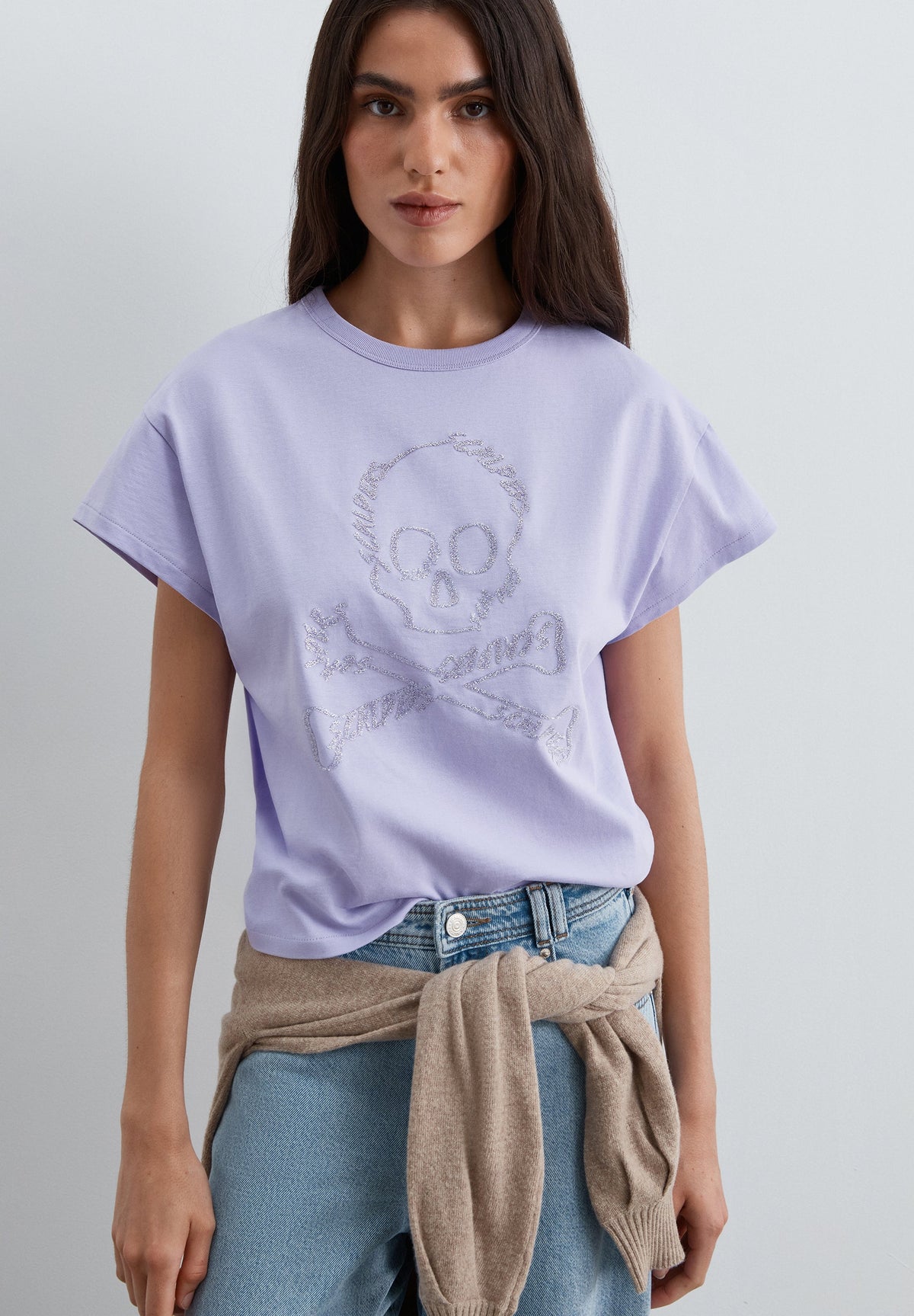 CAMISETA CALAVERA GLITTER
